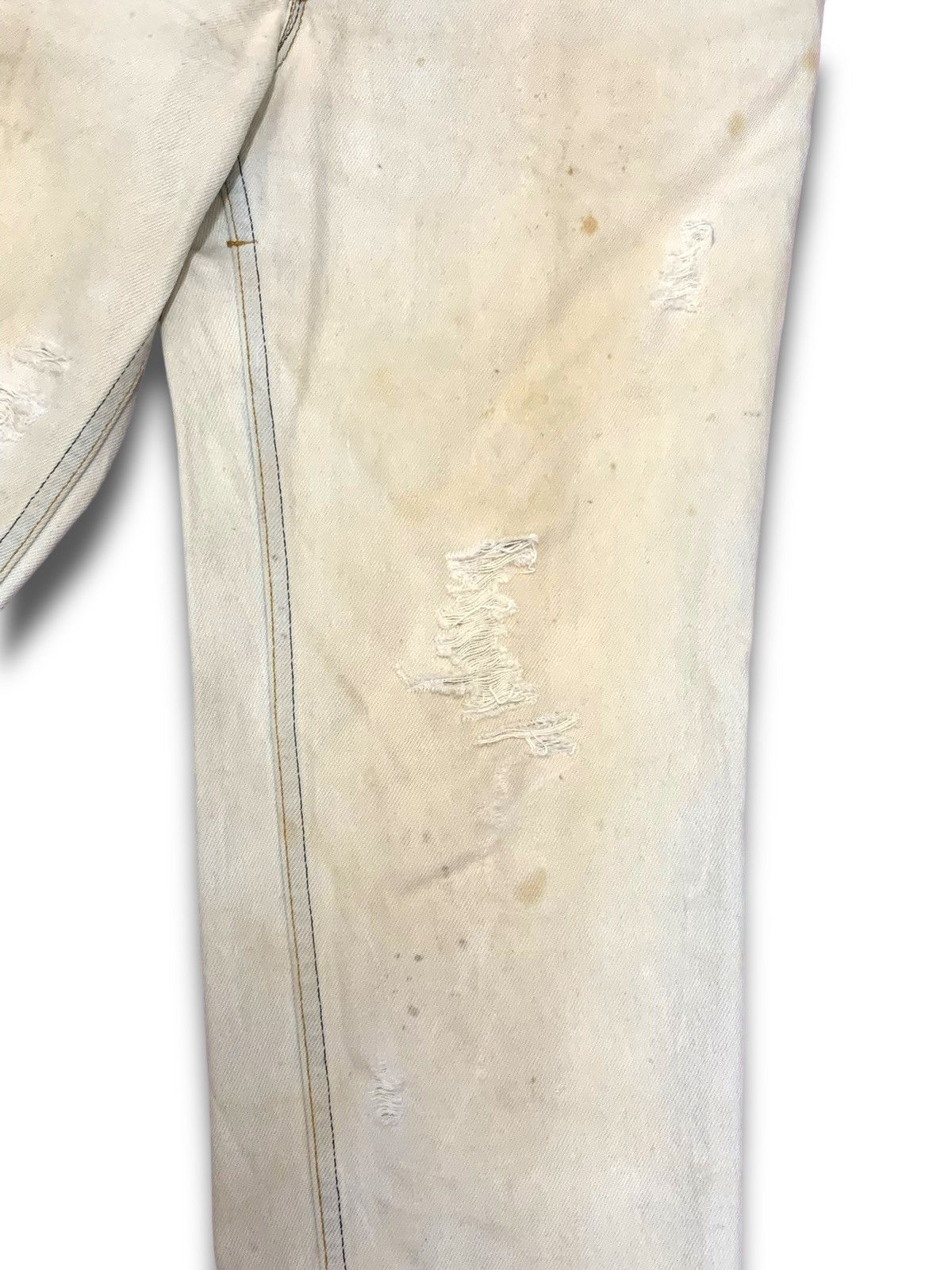 Edwin × Vintage Archival 80s Edwin Distressed Jeans Size US 28 / EU 44 - 7 Thumbnail