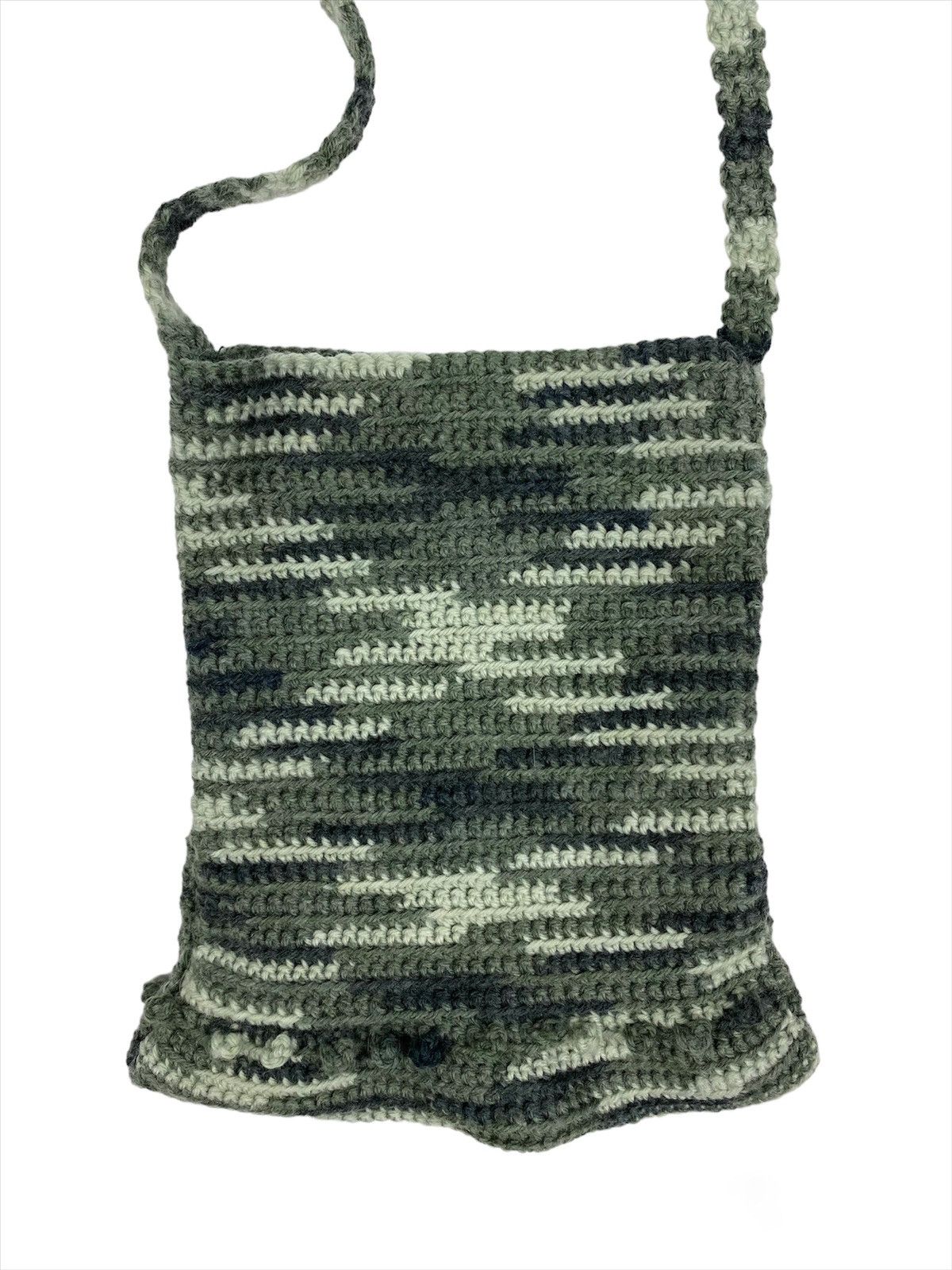 Handmade Handmade Knit Crochet Bag Avant Garde Vintage Style Size ONE SIZE - 6 Thumbnail