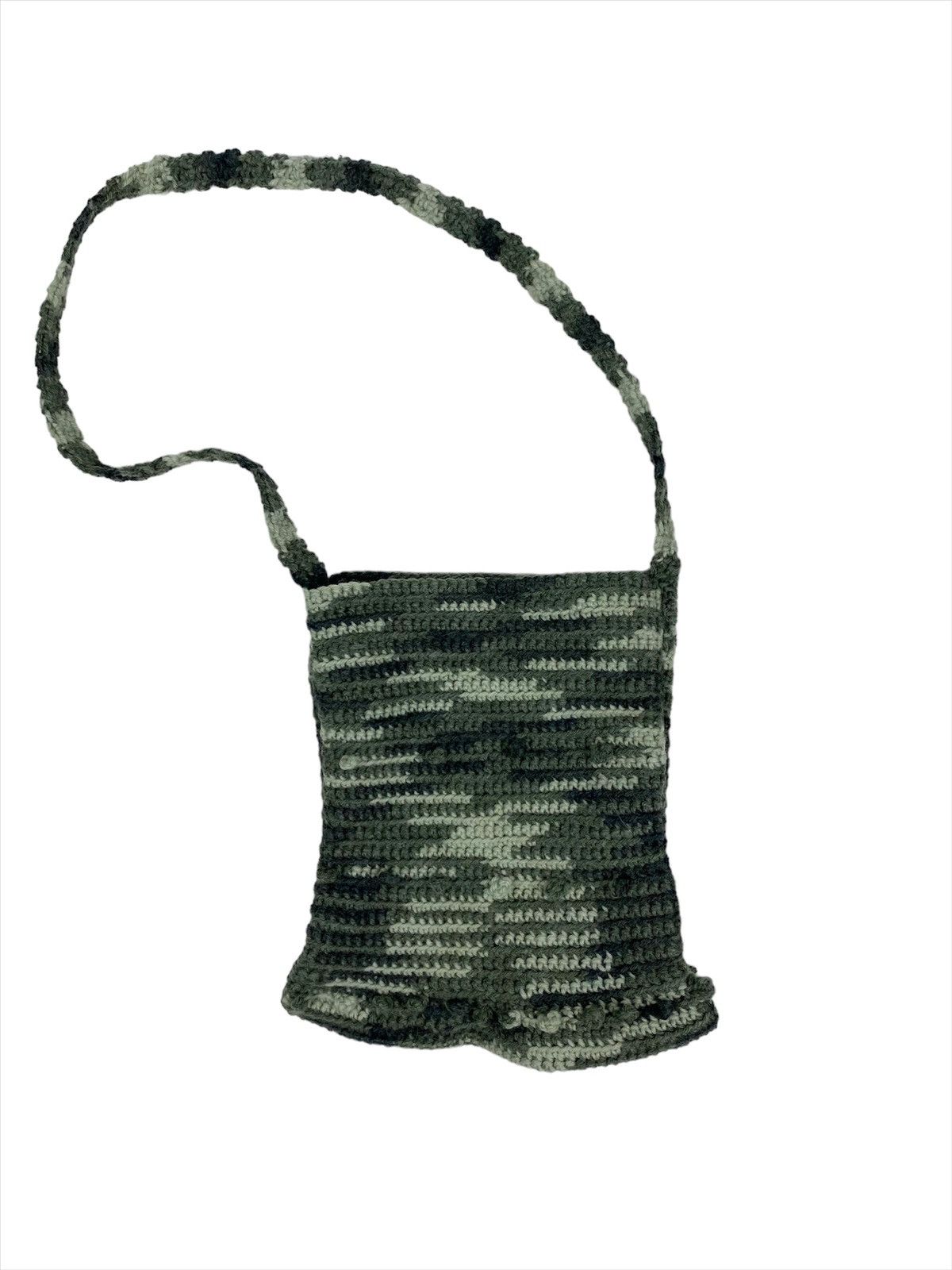 Handmade Handmade Knit Crochet Bag Avant Garde Vintage Style Size ONE SIZE - 5 Thumbnail