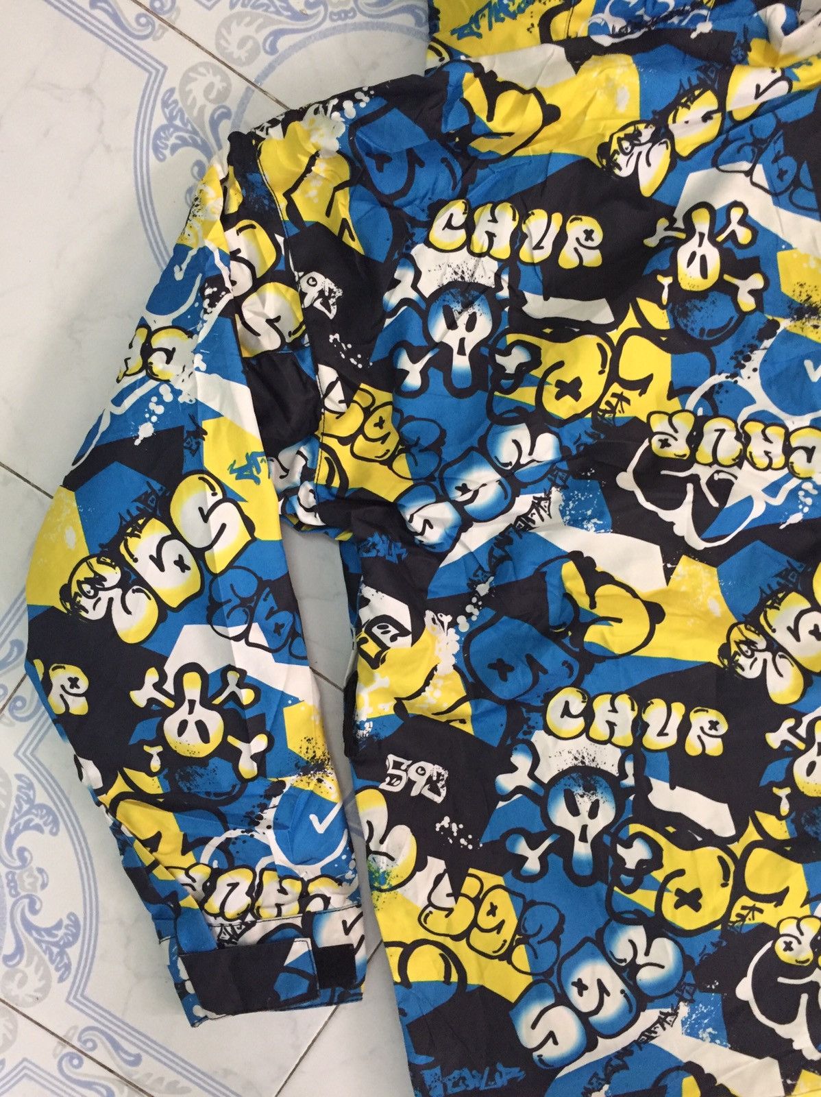 Japanese Brand Nice print design Chur Snowboarding outdoor jacket hoodie Size US S / EU 44-46 / 1 - 9 Thumbnail