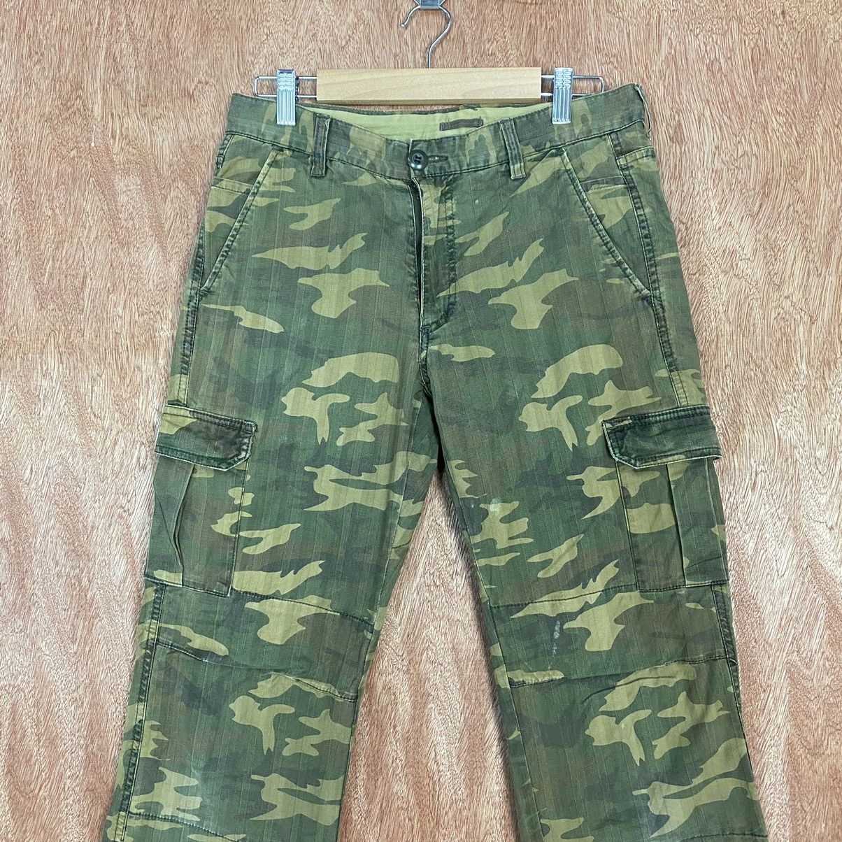 SHIPS DL Ships Japan Camo Military Multipocket Cargo Pants #c760 Size US 29 - 2 Thumbnail