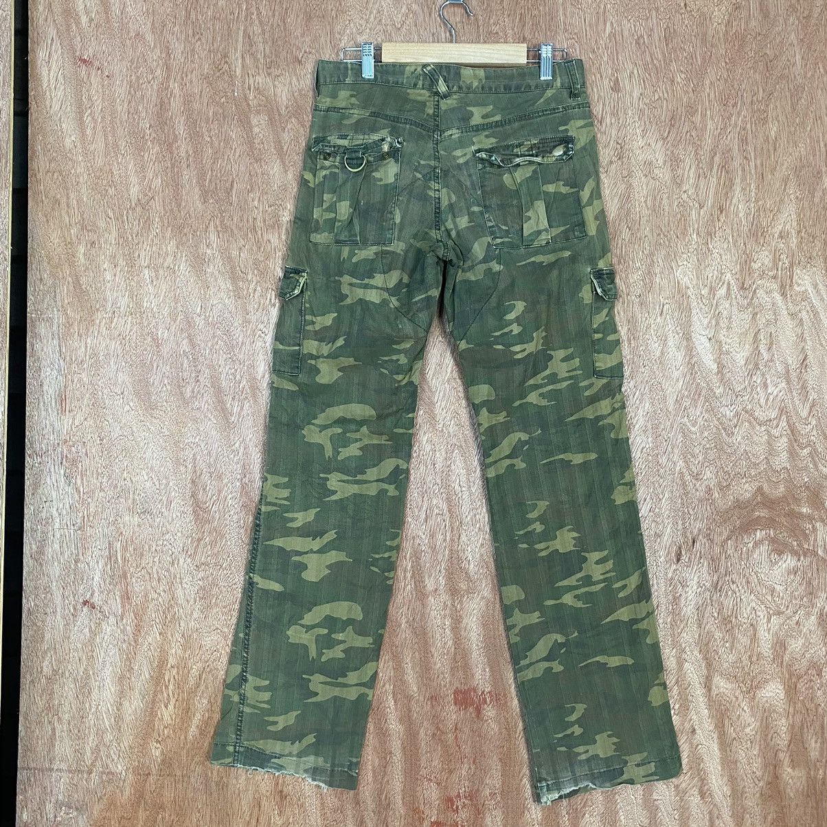 SHIPS DL Ships Japan Camo Military Multipocket Cargo Pants #c760 Size US 29 - 8 Thumbnail