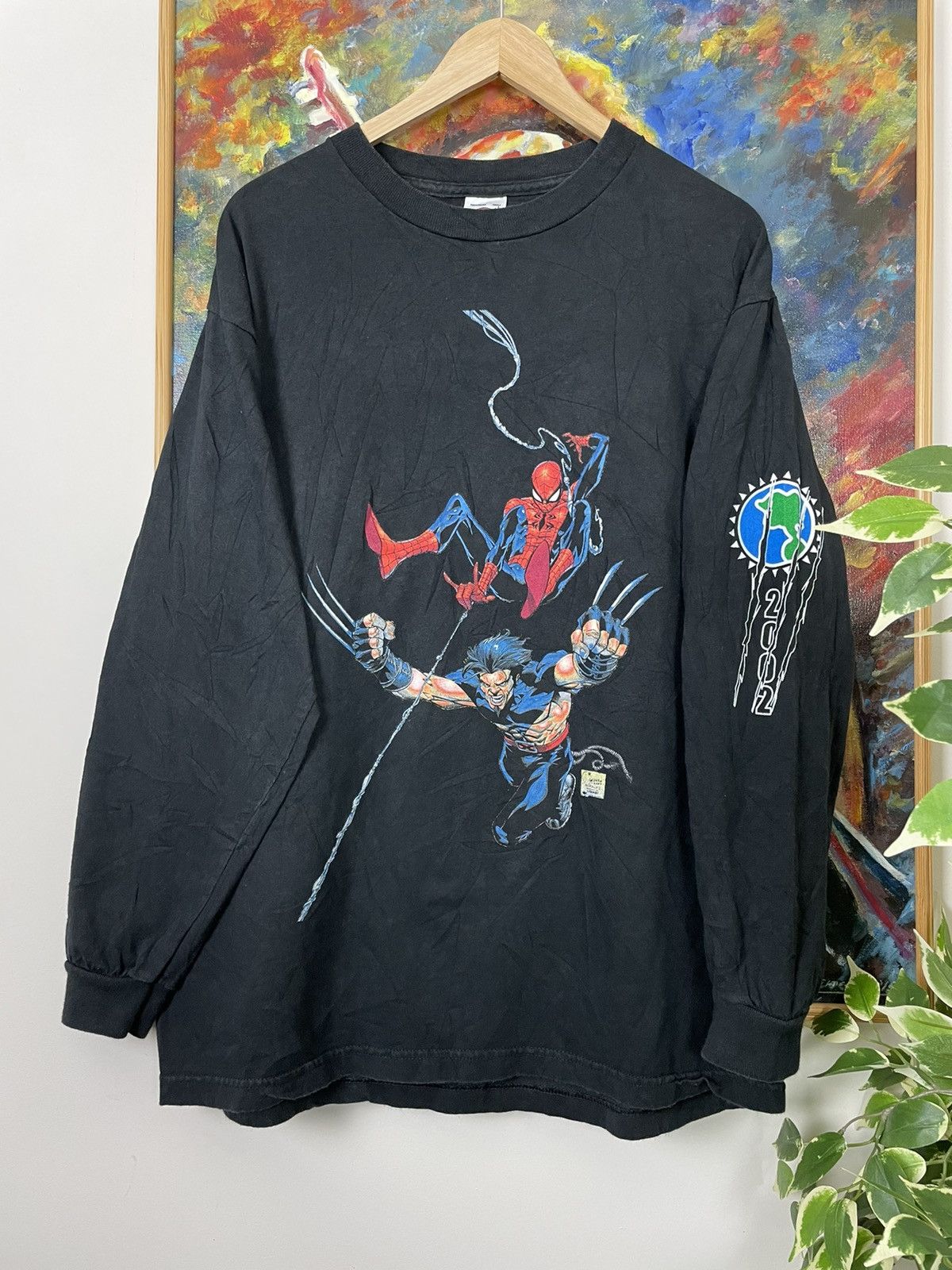 Marvel Comics Spiderman Wolverine Marvel Comics Wizard World Very Rare LS Size US L / EU 52-54 / 3 - 1 Thumbnail