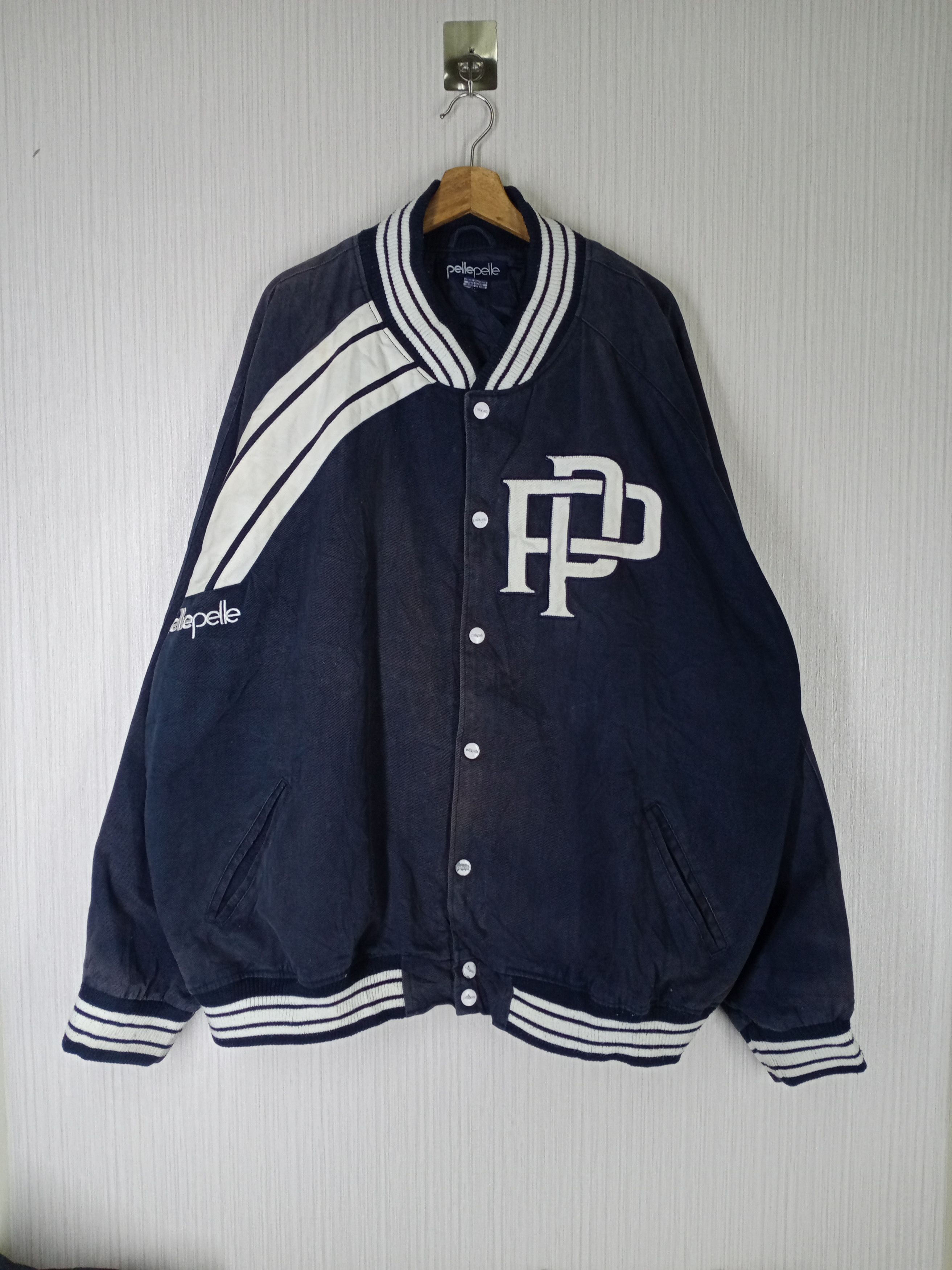 Pelle Pelle Pelle Pelle Embroidery Varsity Jacket Big Size Size US XXL / EU 58 / 5 - 1 Thumbnail