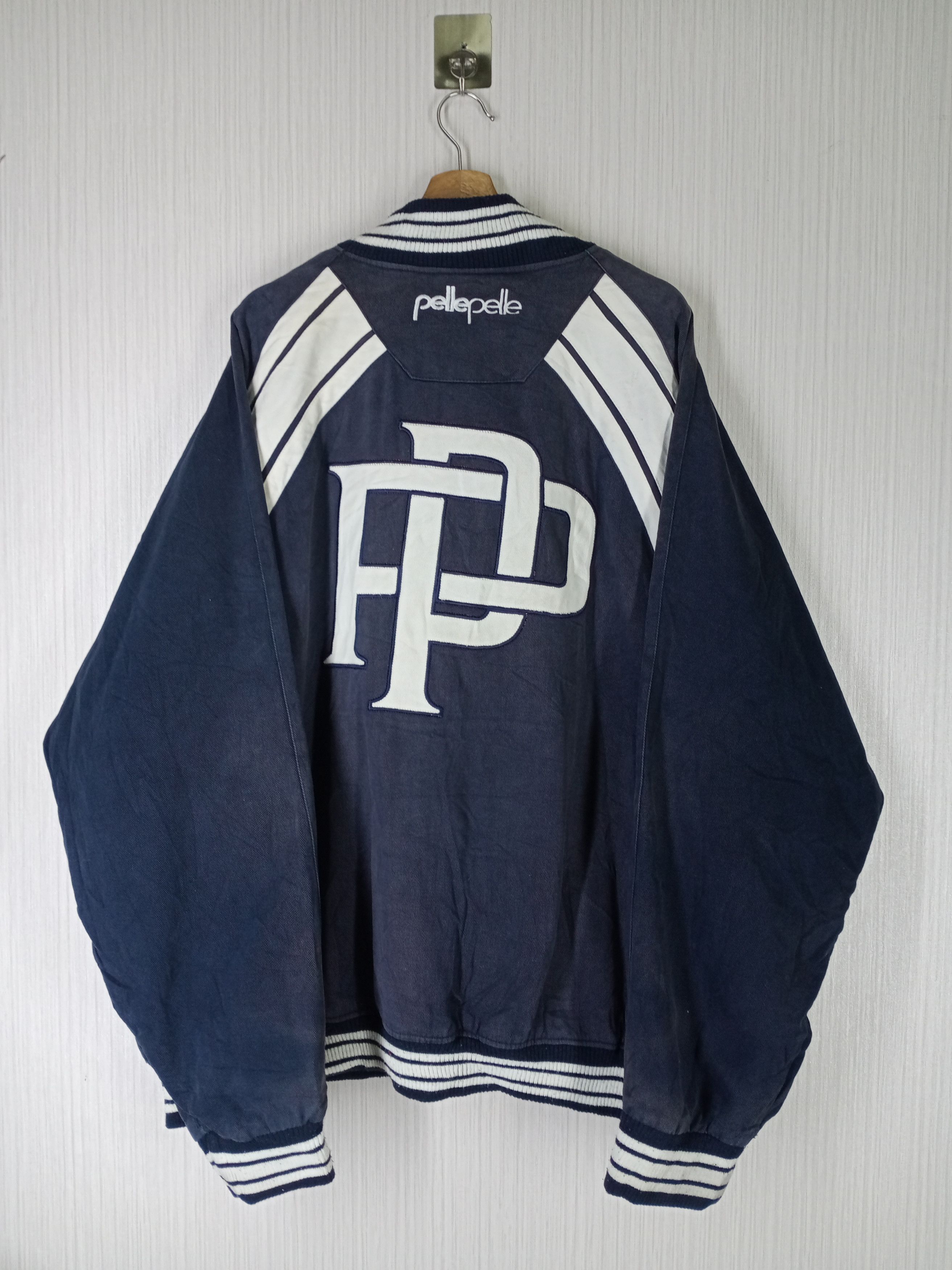 Pelle Pelle Pelle Pelle Embroidery Varsity Jacket Big Size Size US XXL / EU 58 / 5 - 2 Thumbnail