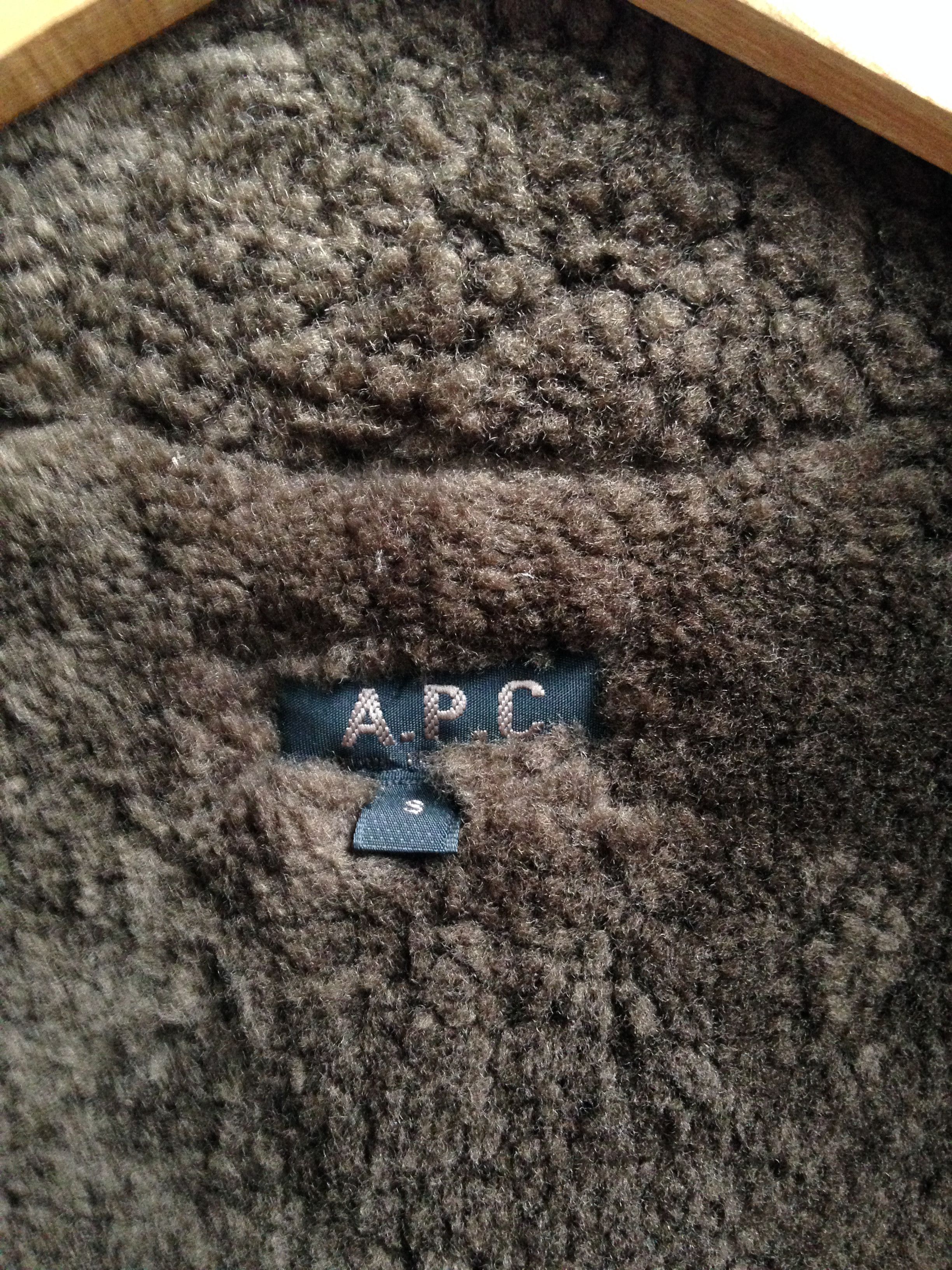 A.P.C. APC Sherpa Olive Winter Jacket Size US S / EU 44-46 / 1 - 9 Thumbnail
