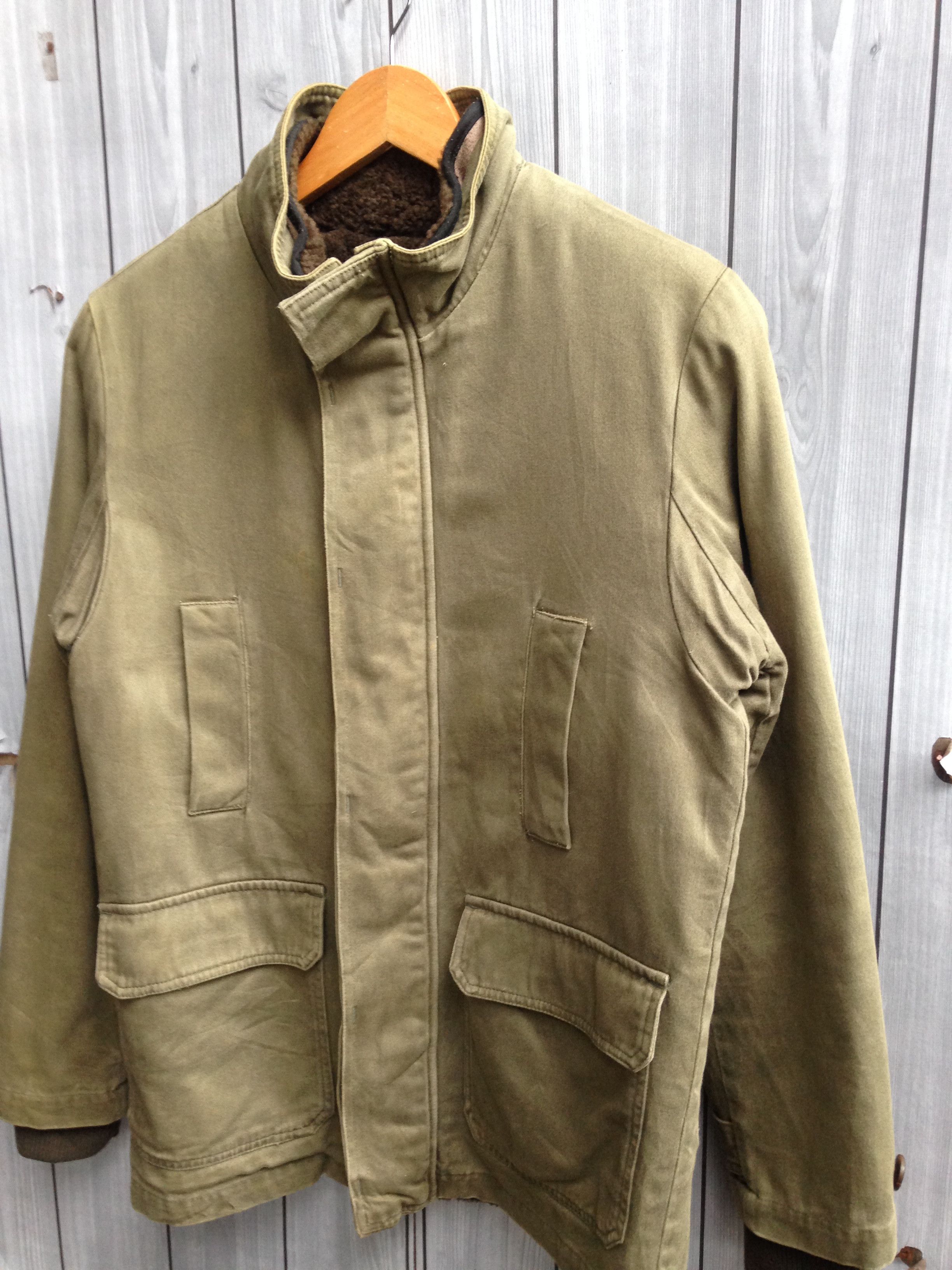 A.P.C. APC Sherpa Olive Winter Jacket Size US S / EU 44-46 / 1 - 3 Thumbnail