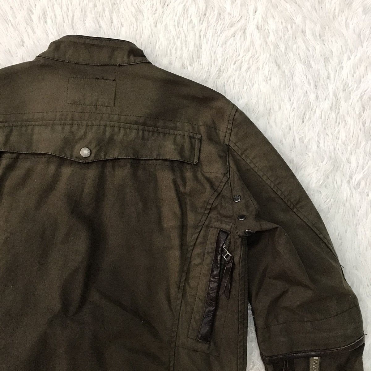 Japanese Brand RARE Design Max Fritz O.D Brain Multi zipper Jacket Size US S / EU 44-46 / 1 - 13 Thumbnail