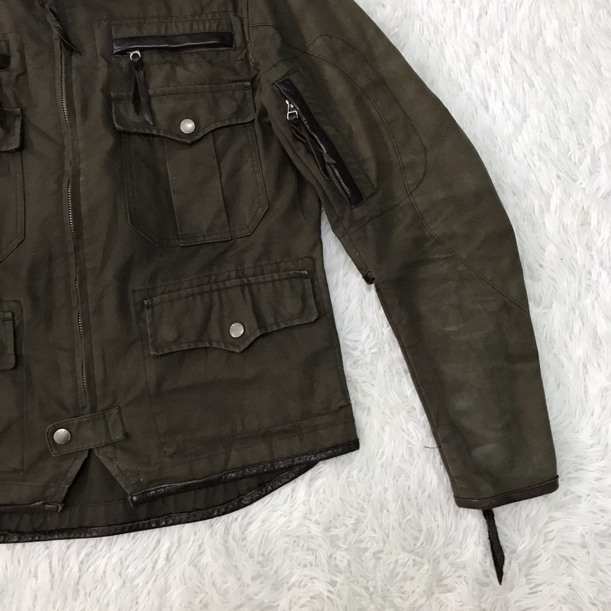 Japanese Brand RARE Design Max Fritz O.D Brain Multi zipper Jacket Size US S / EU 44-46 / 1 - 4 Thumbnail