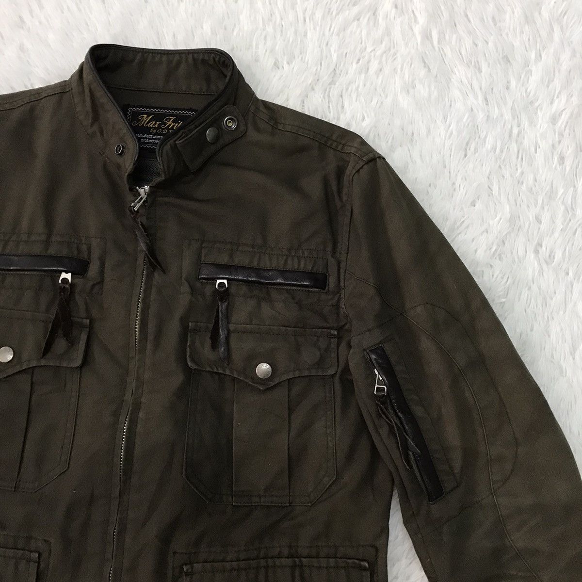 Japanese Brand RARE Design Max Fritz O.D Brain Multi zipper Jacket Size US S / EU 44-46 / 1 - 5 Thumbnail
