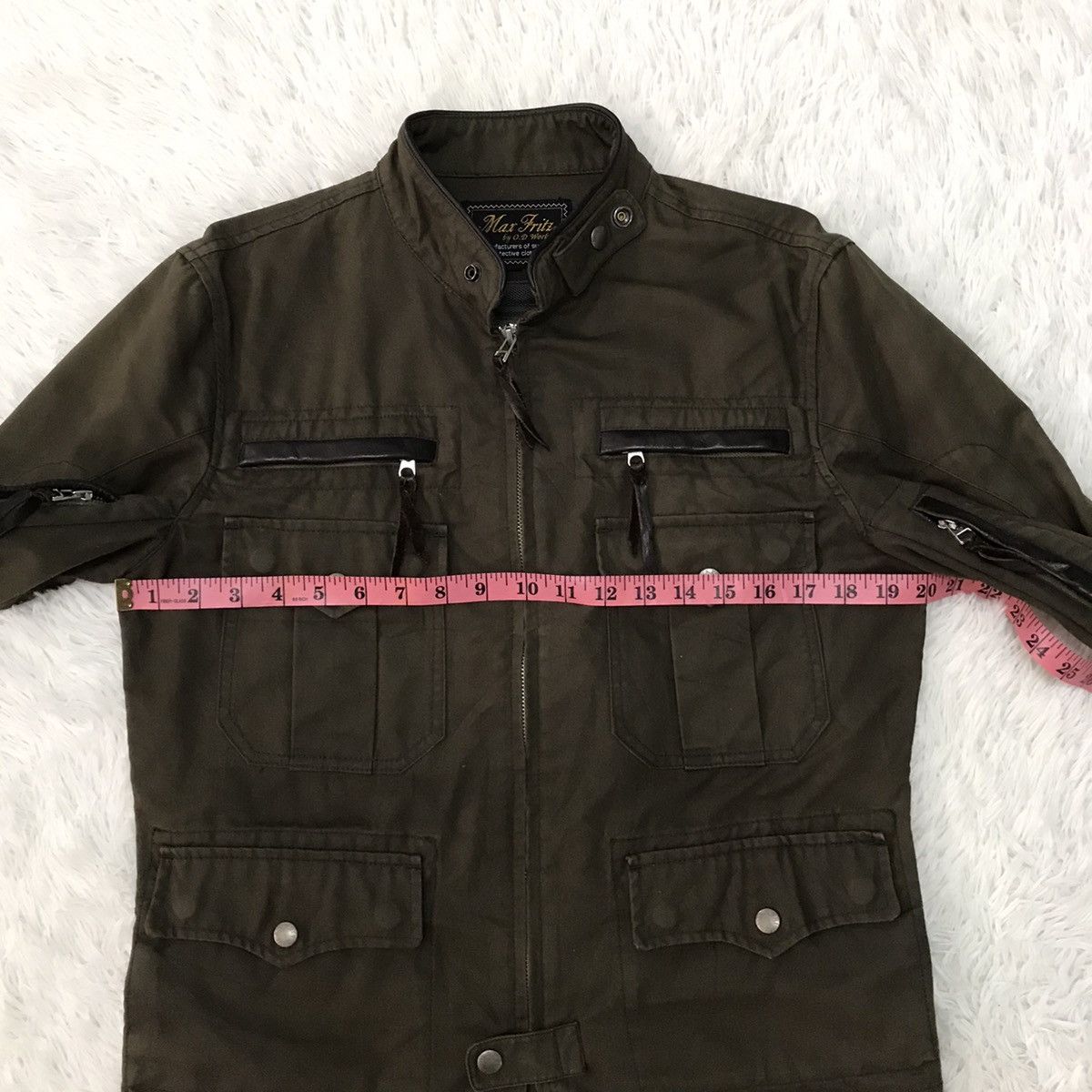 Japanese Brand RARE Design Max Fritz O.D Brain Multi zipper Jacket Size US S / EU 44-46 / 1 - 22 Thumbnail