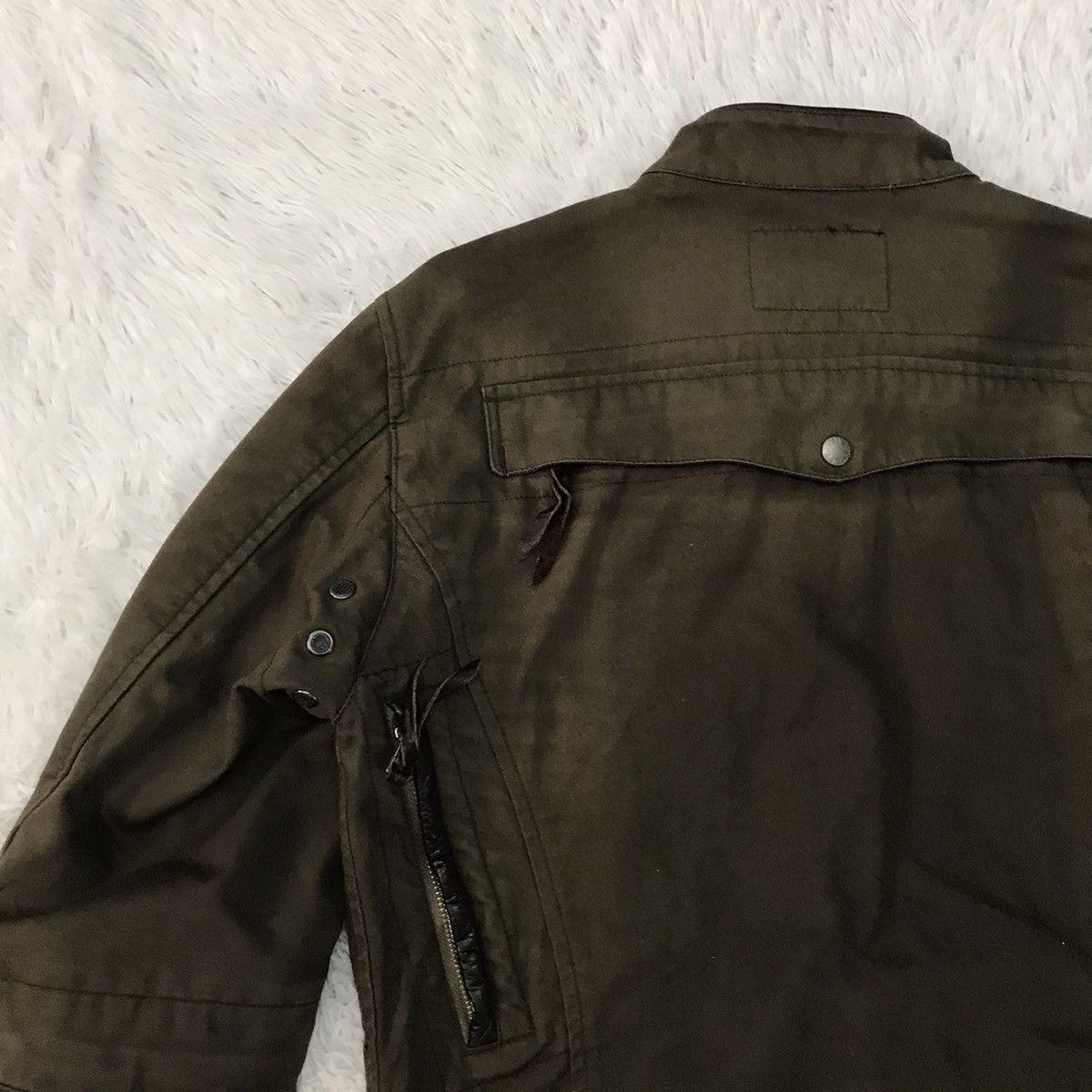 Japanese Brand RARE Design Max Fritz O.D Brain Multi zipper Jacket Size US S / EU 44-46 / 1 - 14 Thumbnail