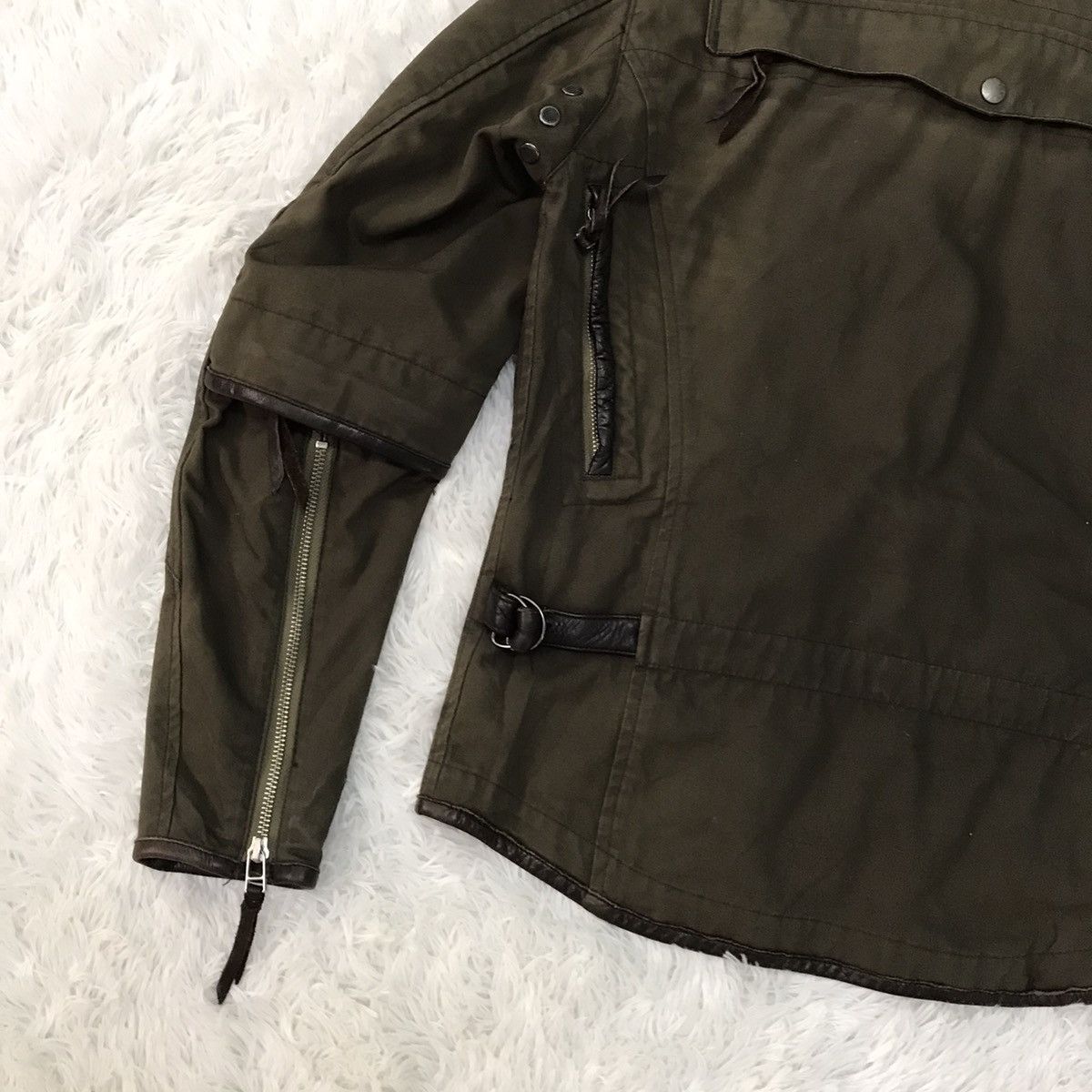 Japanese Brand RARE Design Max Fritz O.D Brain Multi zipper Jacket Size US S / EU 44-46 / 1 - 11 Thumbnail