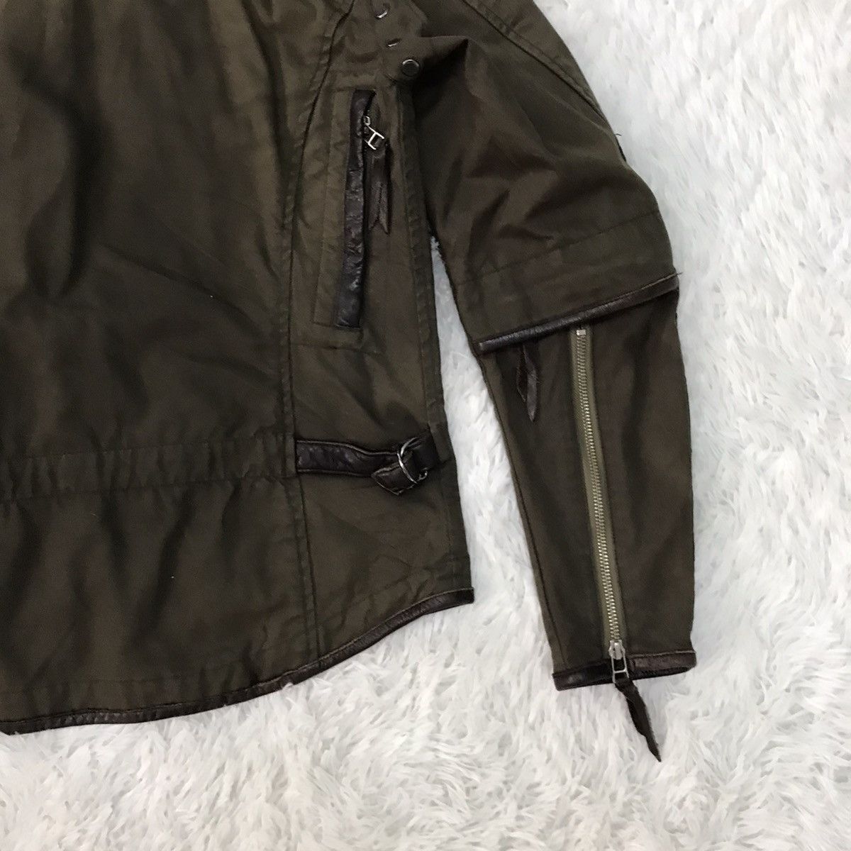 Japanese Brand RARE Design Max Fritz O.D Brain Multi zipper Jacket Size US S / EU 44-46 / 1 - 12 Thumbnail