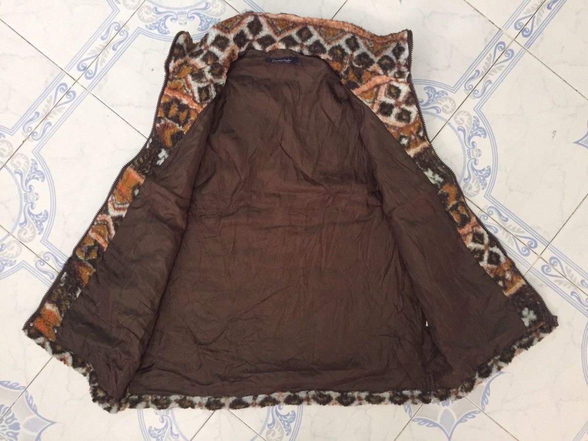 Japanese Brand Printed Art Sleeveless Deep Pile Fleece Vest Jacket Size US M / EU 48-50 / 2 - 6 Thumbnail