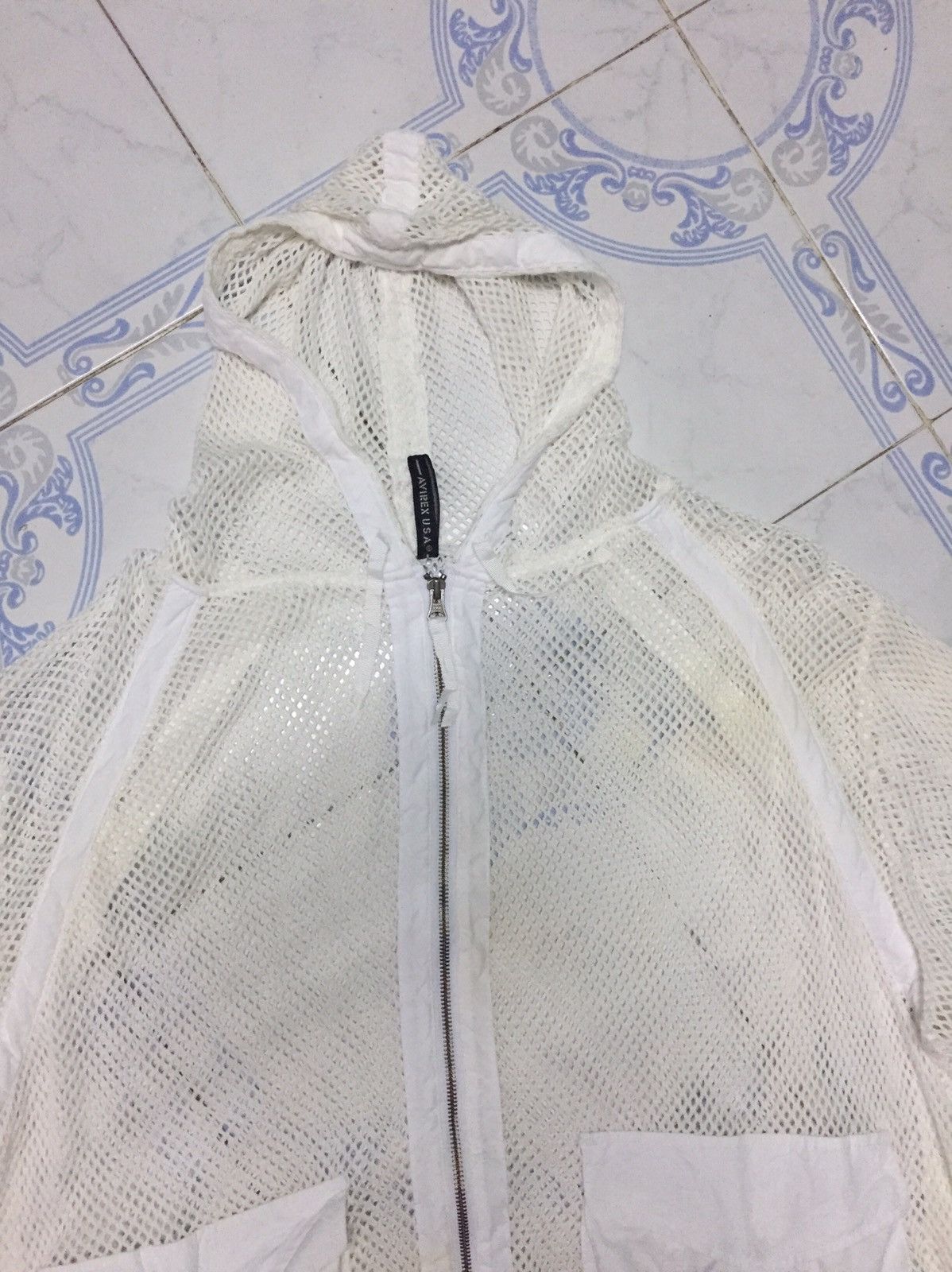 Avirex Rare Netting Avirex Usa Zipper Jacket Outerwear Hoodie Size US M / EU 48-50 / 2 - 7 Thumbnail