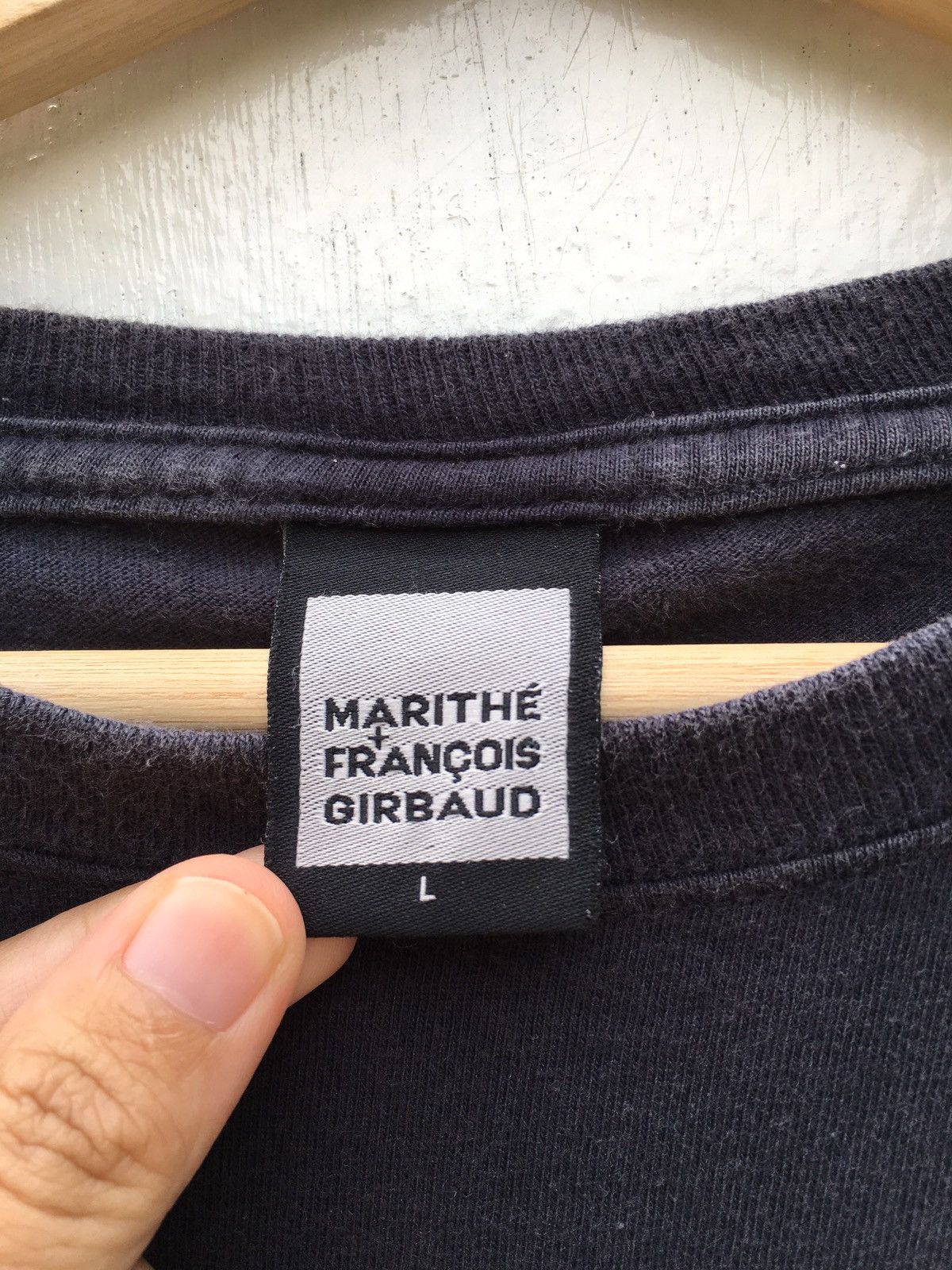Marithe + Francois Girbaud Marithe Francois Girbaud spellout Large T Shirt Size US L / EU 52-54 / 3 - 5 Thumbnail