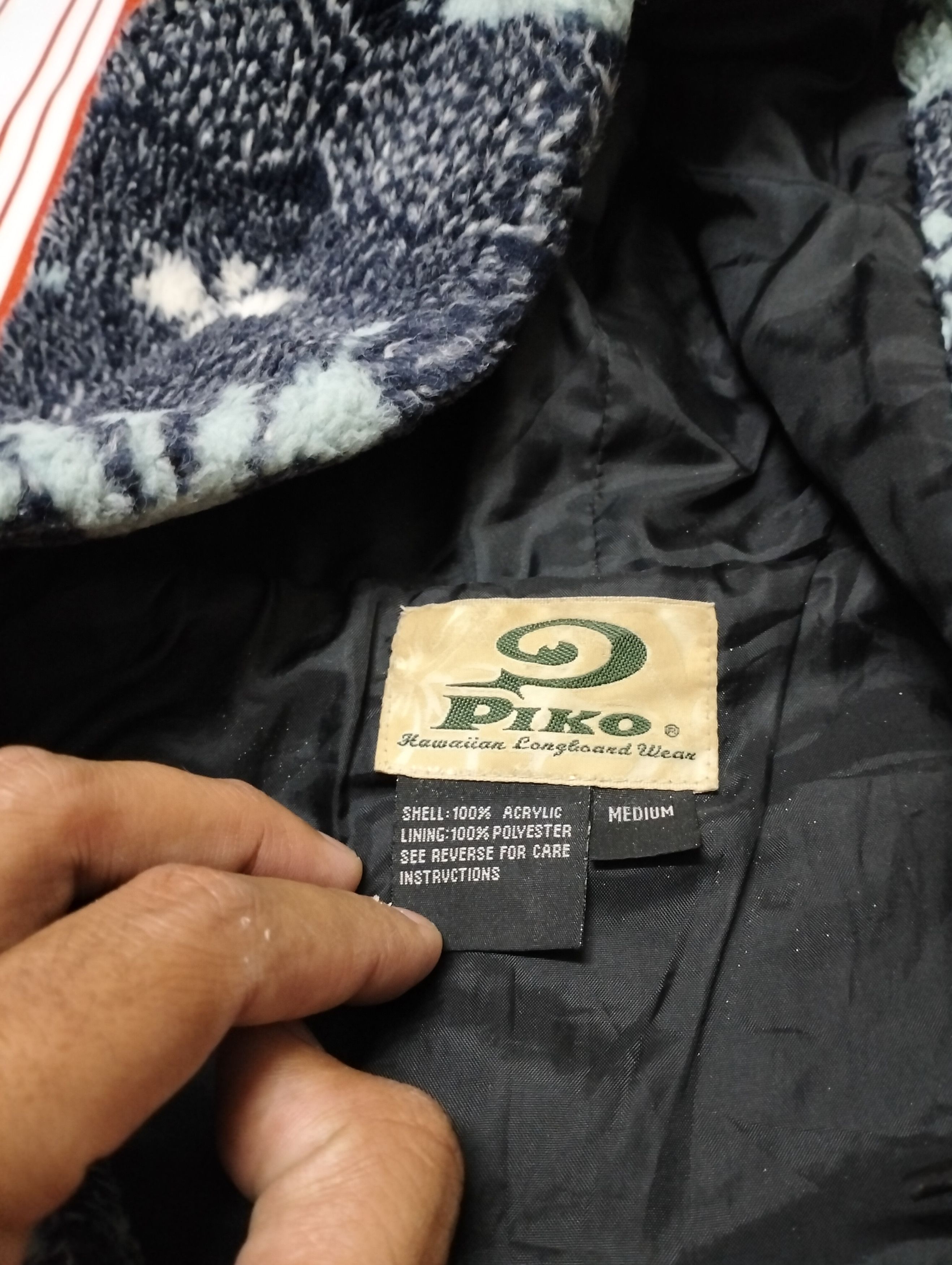 Japanese Brand × Vintage Vintage Piko Surfing Fleece hoodie Sweater Size US L / EU 52-54 / 3 - 3 Thumbnail