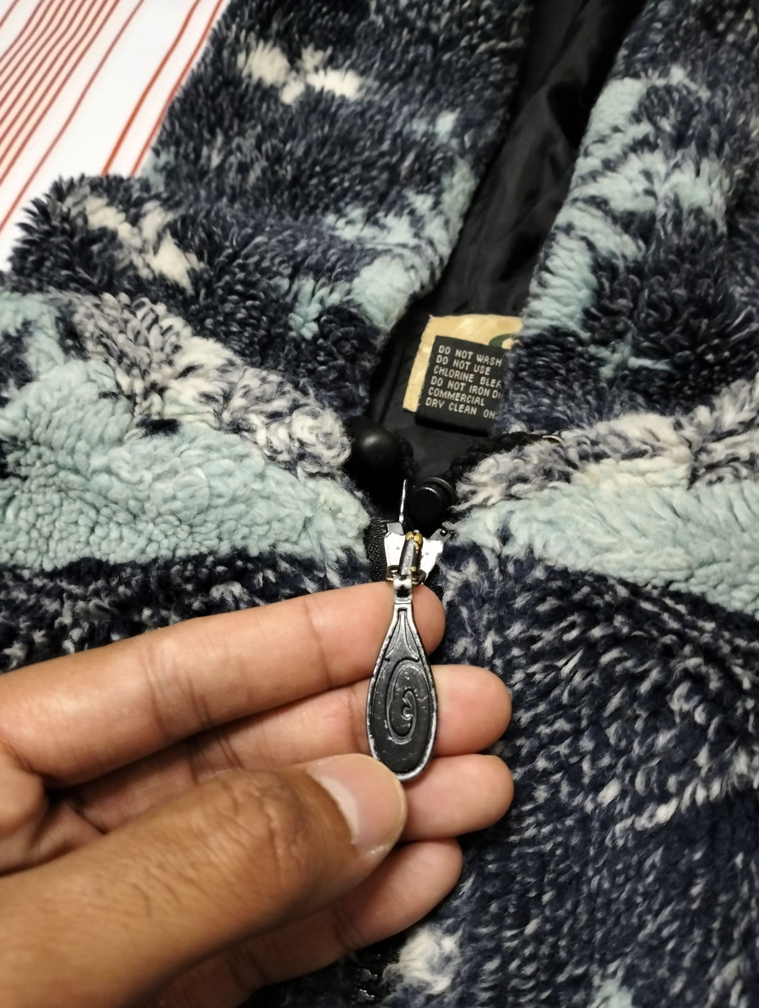Japanese Brand × Vintage Vintage Piko Surfing Fleece hoodie Sweater Size US L / EU 52-54 / 3 - 4 Thumbnail