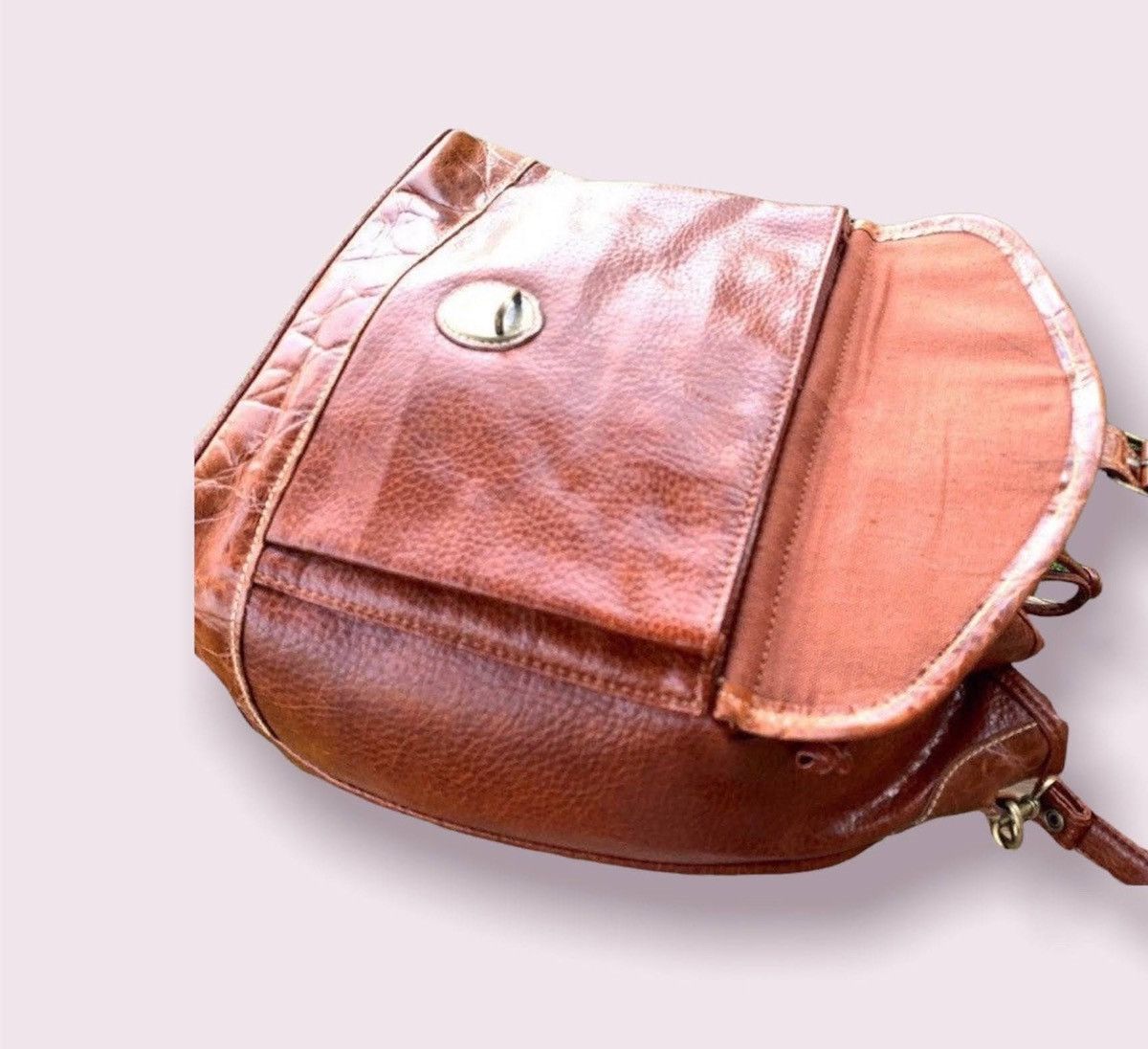 Vintage Vintage Leather Bucket Bag Designer Backpack Purse Size ONE SIZE - 8 Thumbnail
