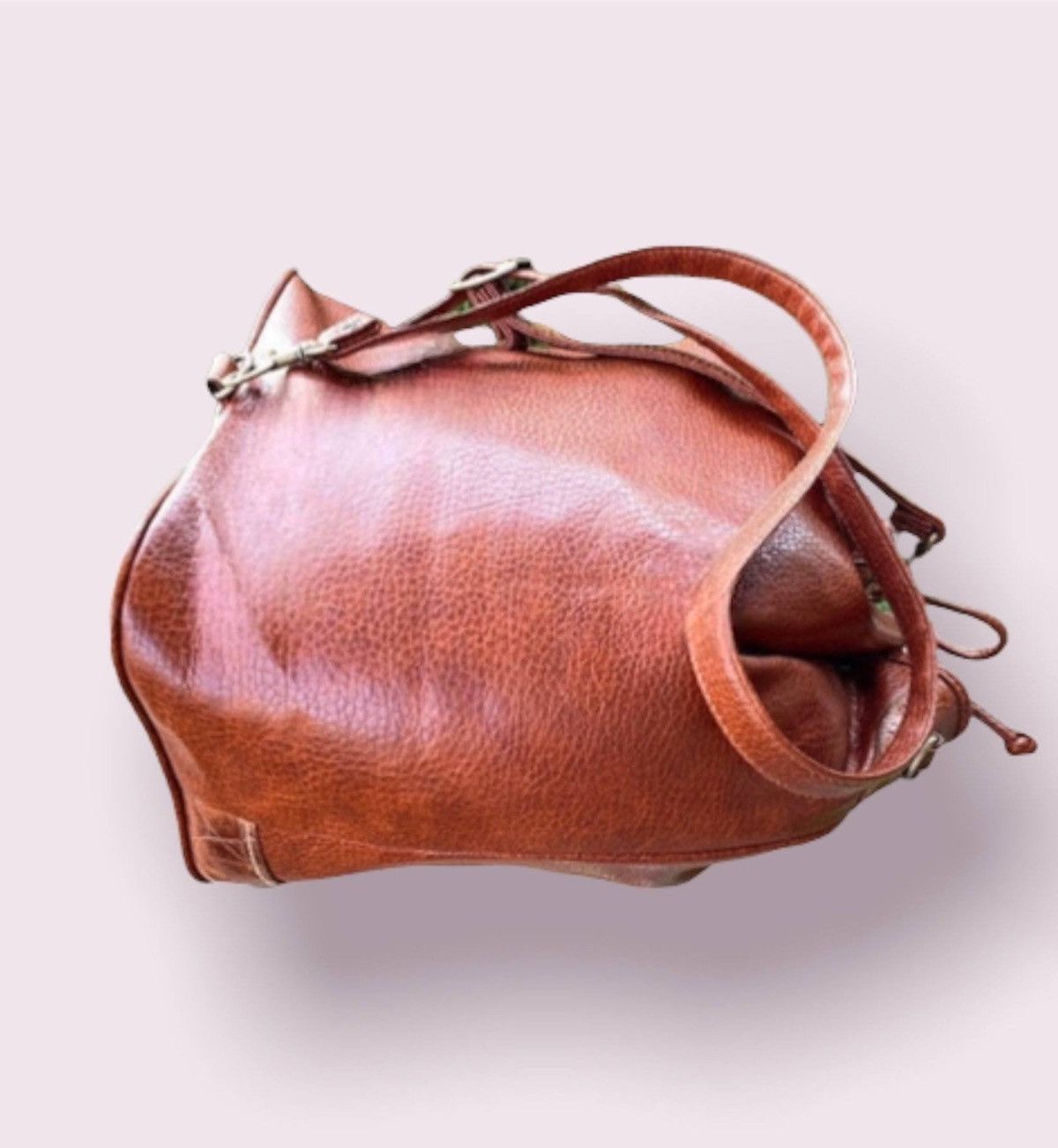 Vintage Vintage Leather Bucket Bag Designer Backpack Purse Size ONE SIZE - 5 Thumbnail