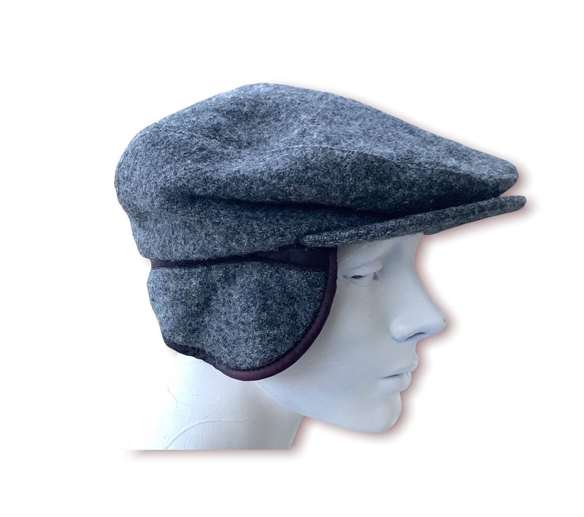 Eddie Bauer Wool Cap Cabbie Flat Ear Flap Hunting Men’s Vintage Size ONE SIZE - 1 Thumbnail