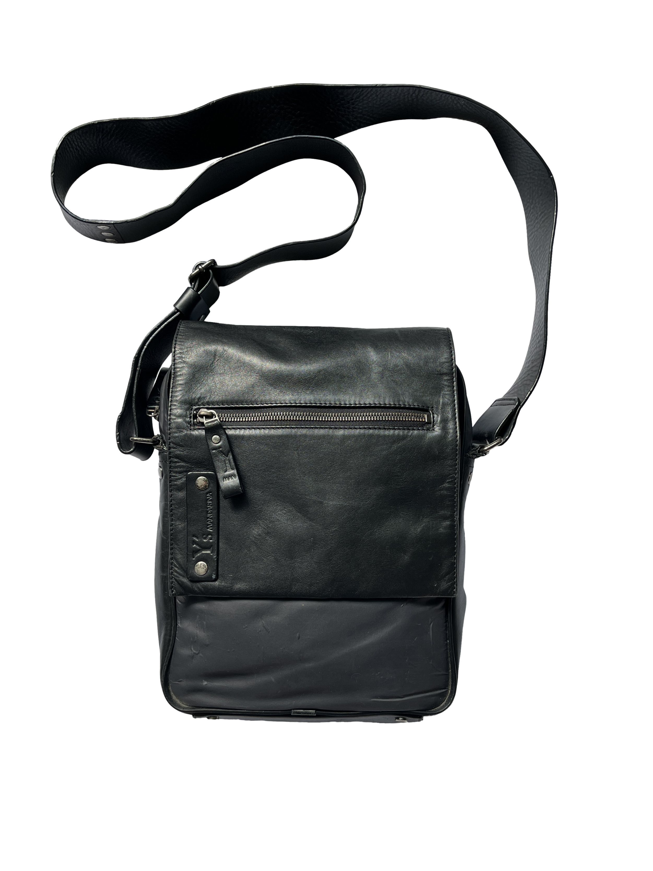 Y's ⚡️QUICK SALE⚡️2007 Y's Mandarina Black Leather & Nylon Bag Size ONE SIZE - 1 Thumbnail