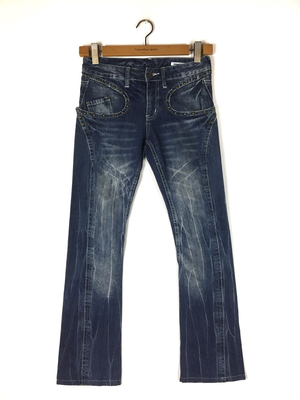 Japanese Brand Japanese Brand Semantic Design Flare Reconstruct Jeans Size US 31 - 1 Thumbnail