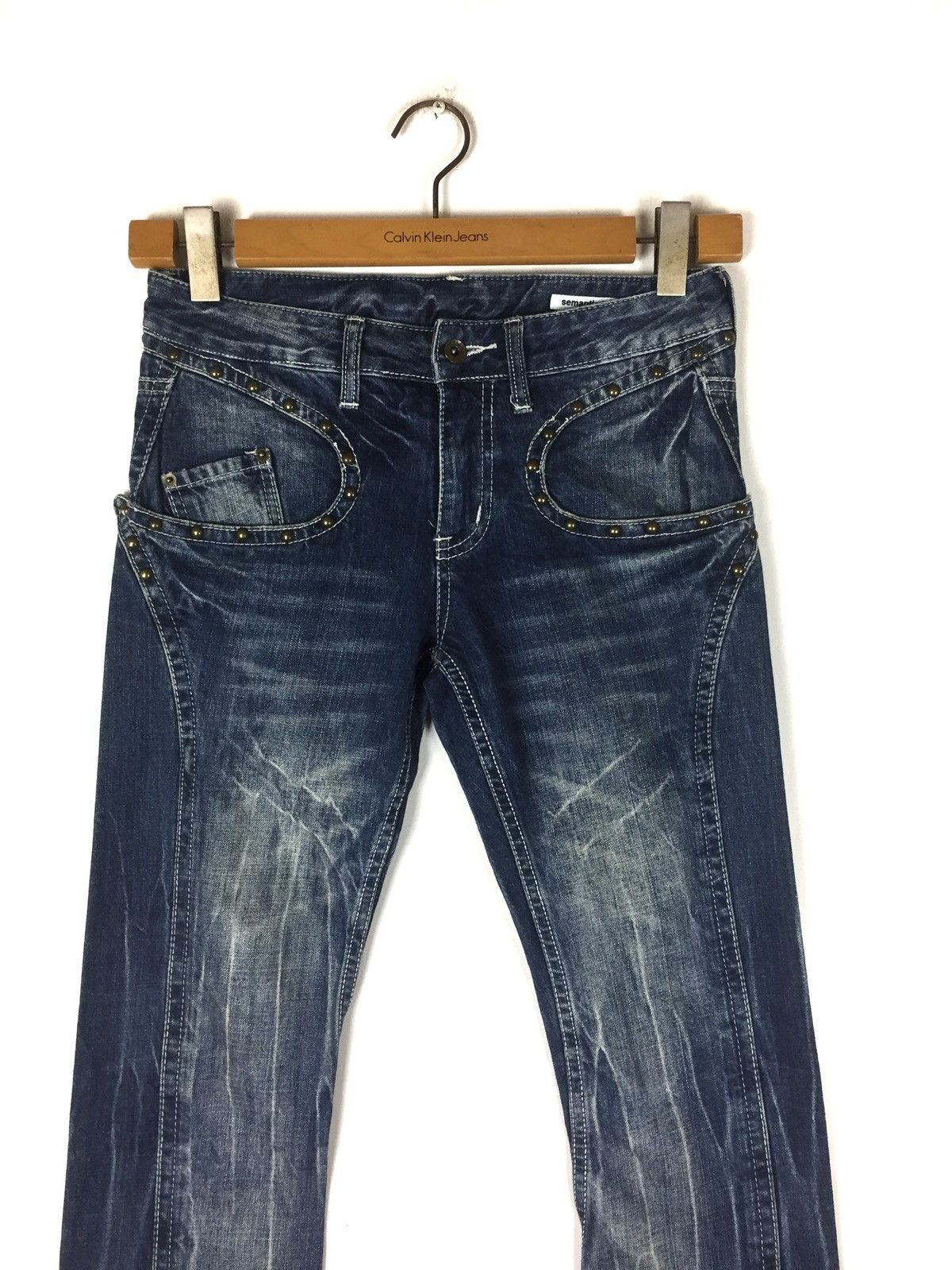 Japanese Brand Japanese Brand Semantic Design Flare Reconstruct Jeans Size US 31 - 3 Thumbnail