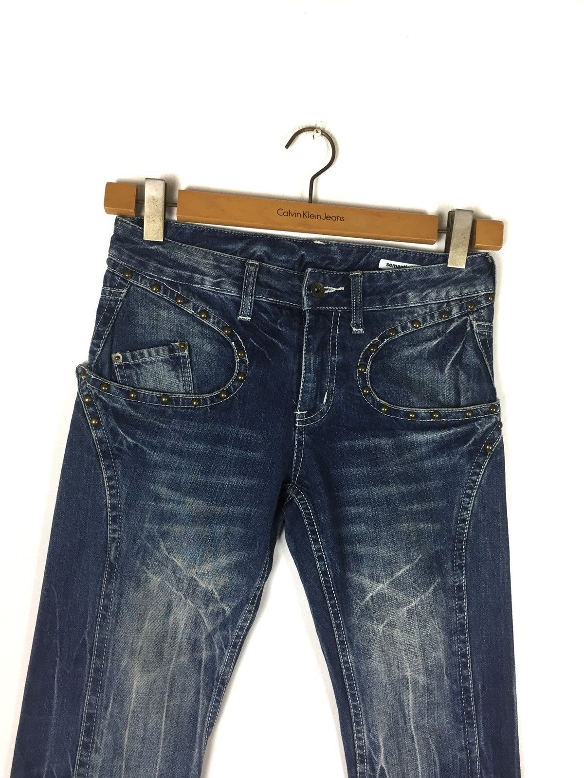 Japanese Brand Japanese Brand Semantic Design Flare Reconstruct Jeans Size US 31 - 4 Thumbnail