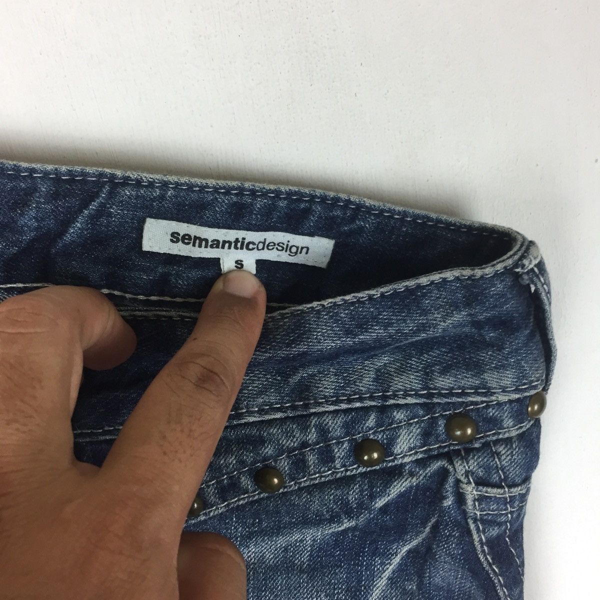 Japanese Brand Japanese Brand Semantic Design Flare Reconstruct Jeans Size US 31 - 9 Thumbnail