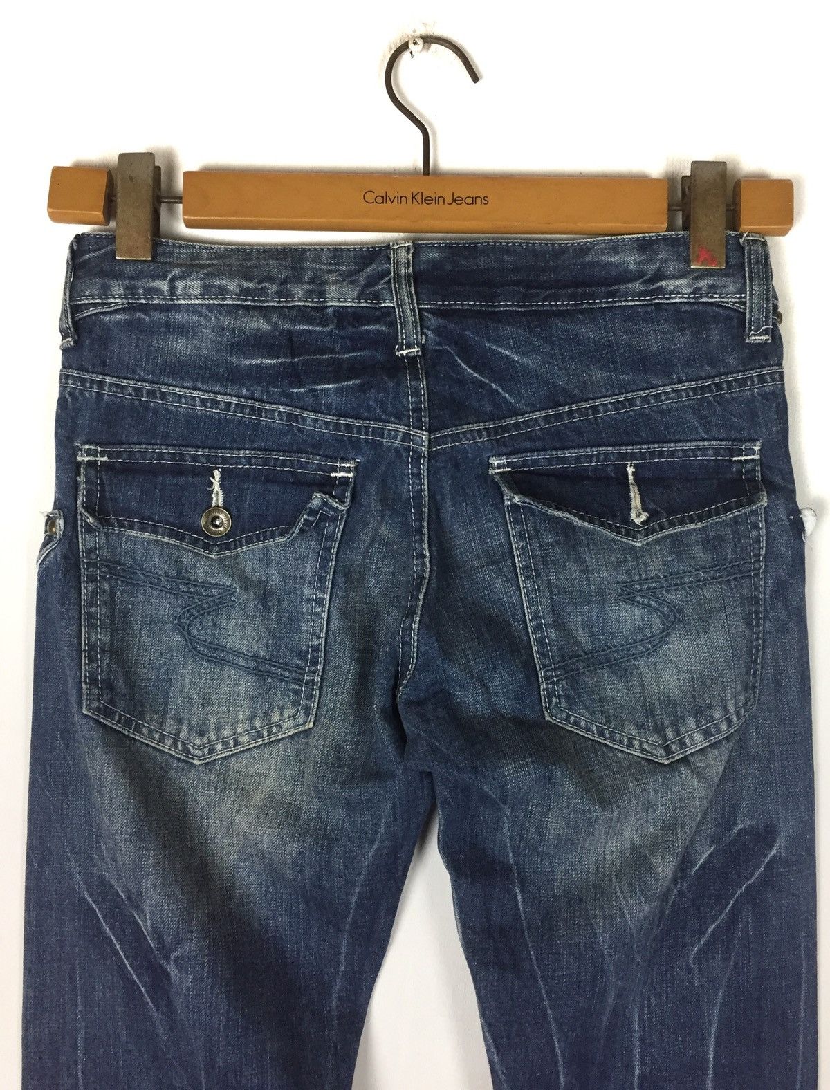 Japanese Brand Japanese Brand Semantic Design Flare Reconstruct Jeans Size US 31 - 8 Thumbnail