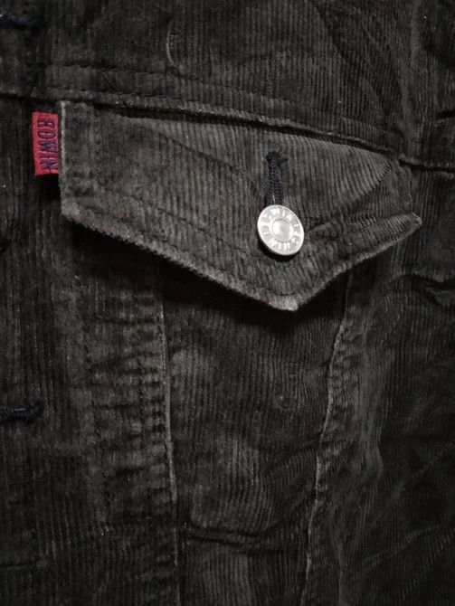 Edwin VINTAGE EDWIN COLDUROY TRUCKER JACKET FAUX FUR LINING Size US L / EU 52-54 / 3 - 8 Thumbnail