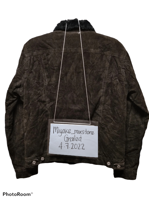 Edwin VINTAGE EDWIN COLDUROY TRUCKER JACKET FAUX FUR LINING Size US L / EU 52-54 / 3 - 2 Thumbnail