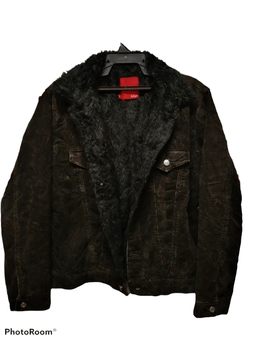 Edwin VINTAGE EDWIN COLDUROY TRUCKER JACKET FAUX FUR LINING Size US L / EU 52-54 / 3 - 3 Thumbnail