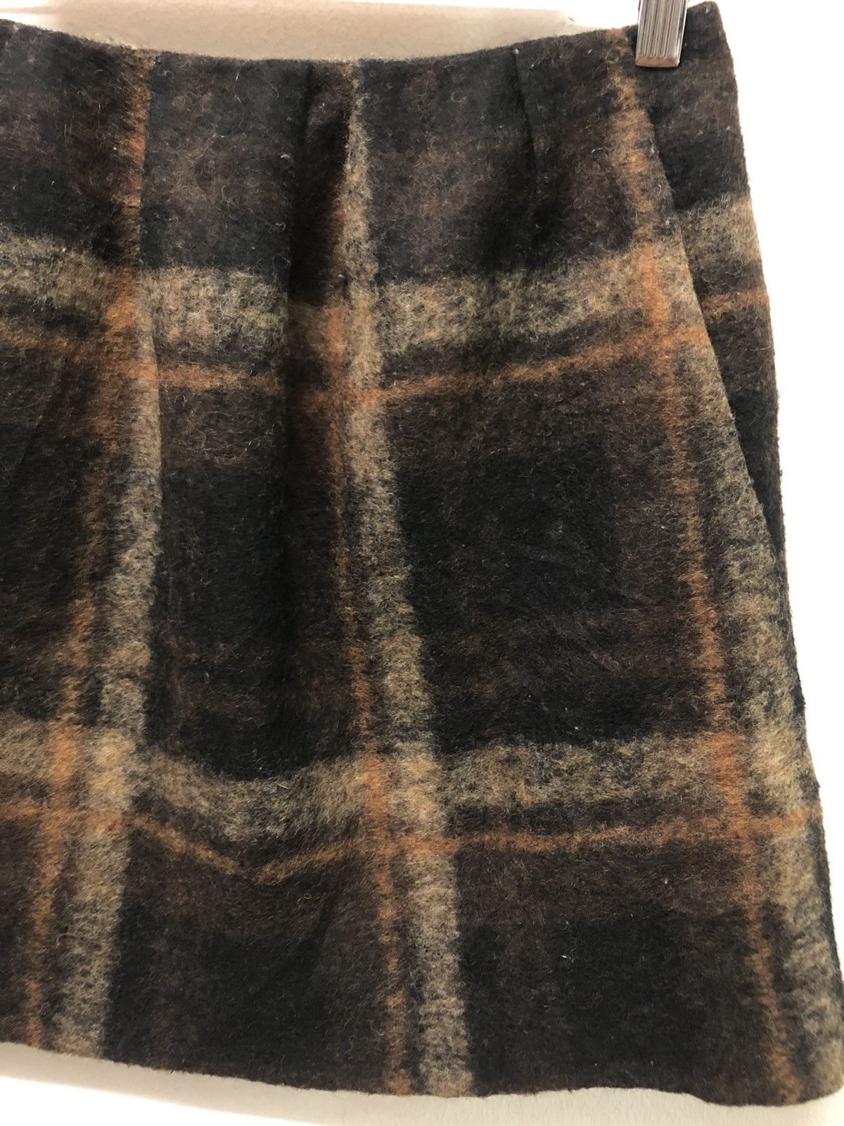 Japanese Brand × Yohji Yamamoto RARE!! INED YOHJI YAMAMOTO X PONTETORTO WOOL CHECKED SKIRT Size 26" / US 2 / IT 38 - 6 Thumbnail