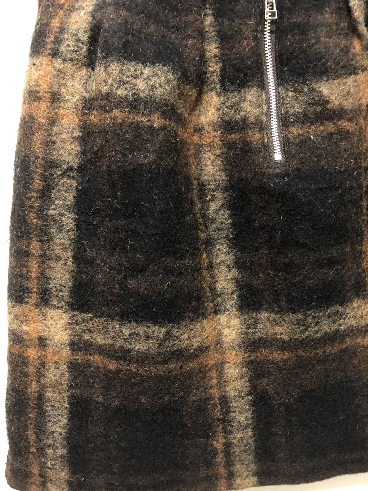Japanese Brand × Yohji Yamamoto RARE!! INED YOHJI YAMAMOTO X PONTETORTO WOOL CHECKED SKIRT Size 26" / US 2 / IT 38 - 5 Thumbnail