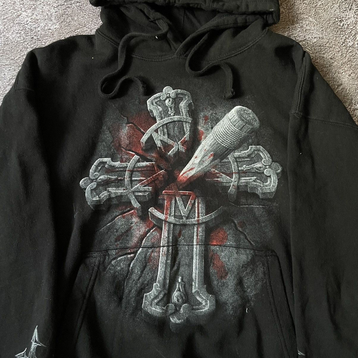 Vintage Vintage Y2K Graphic Tee Skull Horror Vampire Grunge Dark L Size US L / EU 52-54 / 3 - 6 Thumbnail