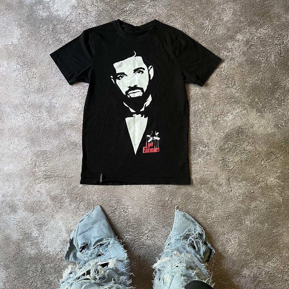 Vintage Vintage Y2K Drake Graphic Tee Streetwear Swag Black Washed M Size US M / EU 48-50 / 2 - 1 Thumbnail