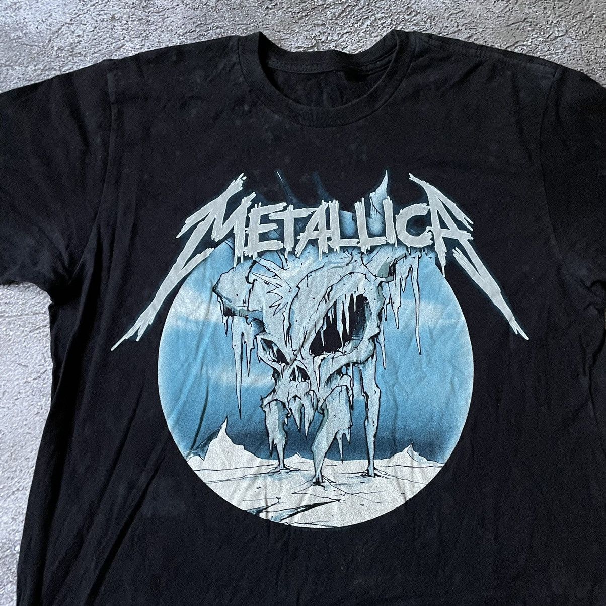Band Tees Vintage Y2K Metallica Skulls Dead Face God Creepy Horror Tee Size US M / EU 48-50 / 2 - 5 Thumbnail