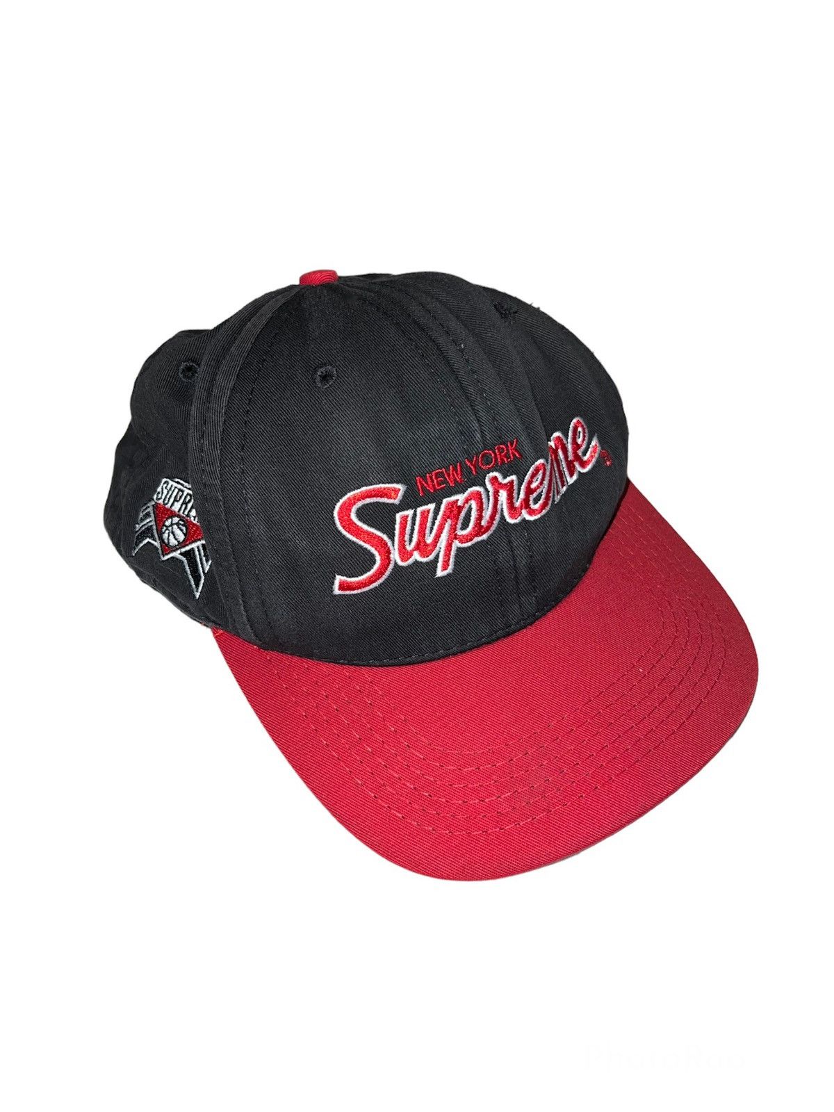 image of Supreme 2004 Ewing Sports Specialty Script Hat in Black, Men's