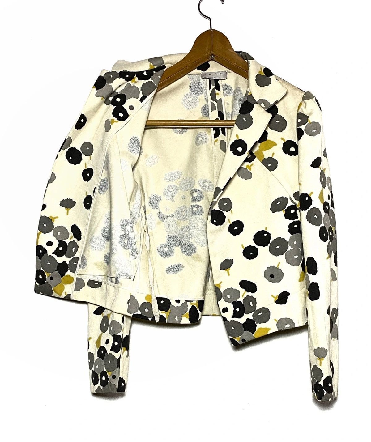 Art Comes First Marni Floral Cropped Jacket Size M / US 6-8 / IT 42-44 - 4 Thumbnail