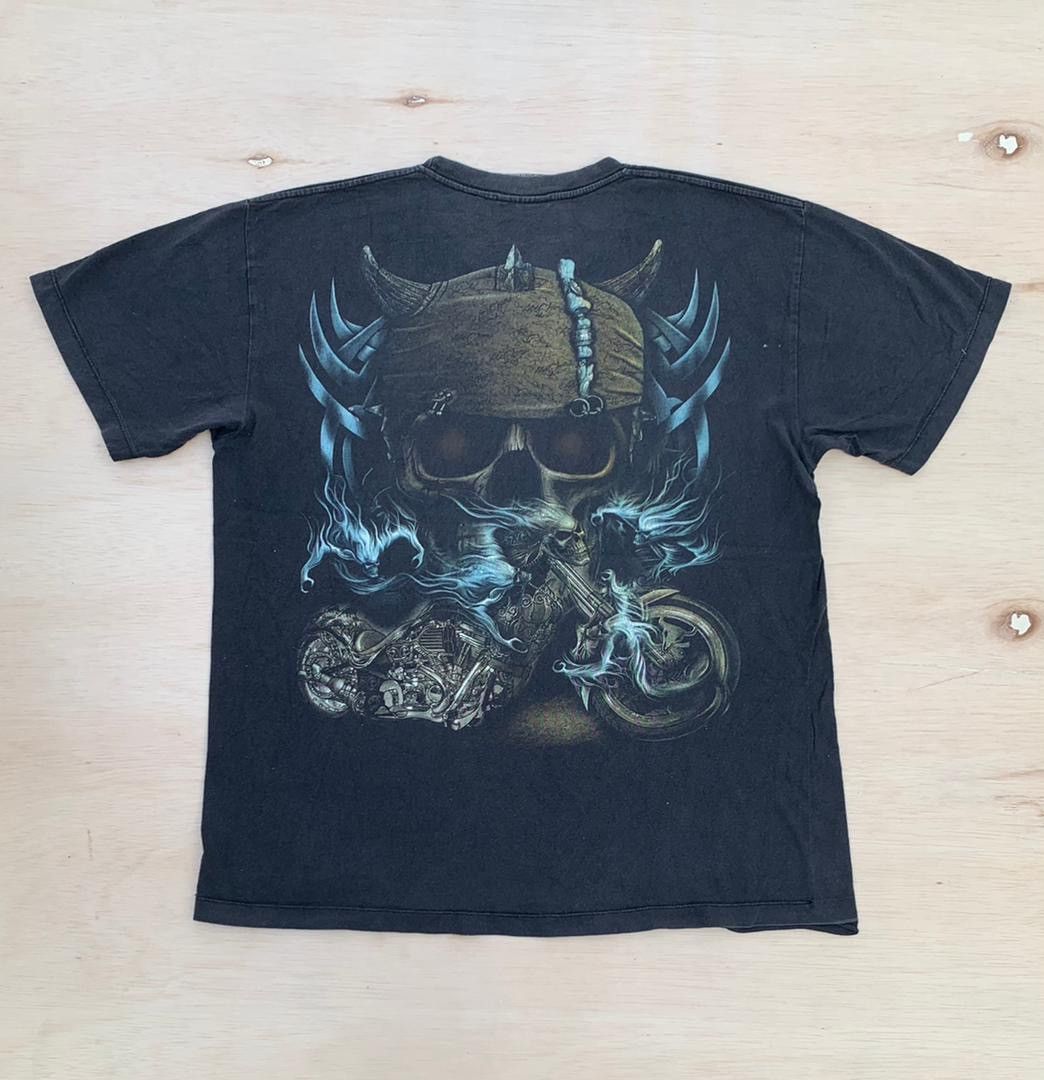 Vintage Vintage Tee skulls A9 Size US L / EU 52-54 / 3 - 3 Thumbnail