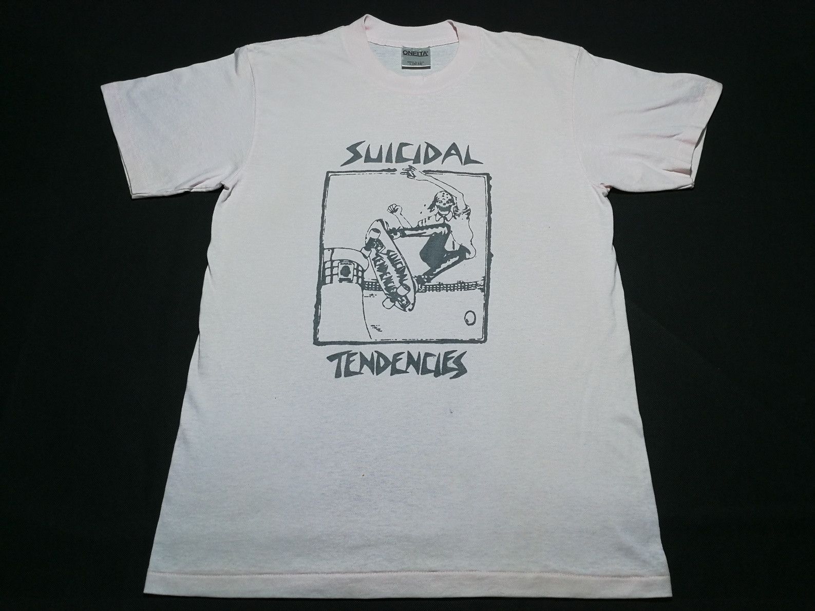 image of Band Tees x Made In USA Vintage 90's Suicidal Tendencies Skate Hardcore Punk Hxc Nofx in White (Siz