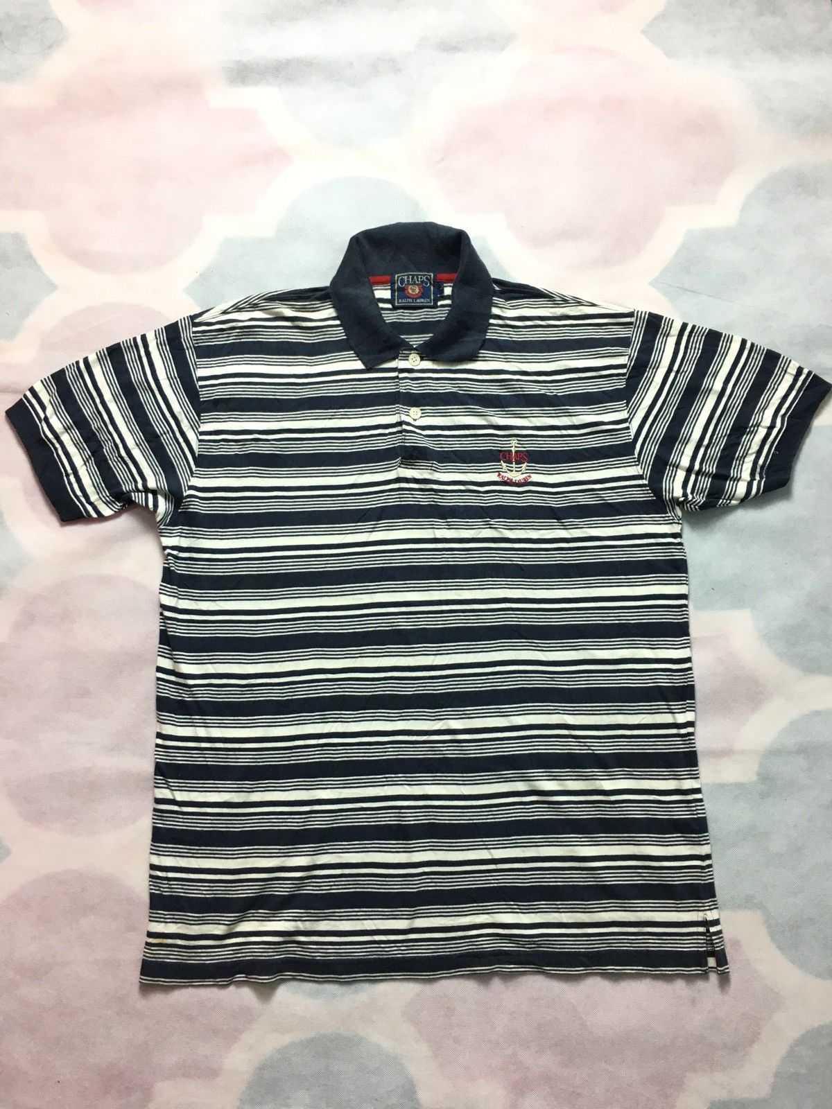 Chaps Ralph Lauren × Ralph Lauren × Vintage Vintage Chaps Ralph Lauren Polo Stripe Tee Shirt Size US L / EU 52-54 / 3 - 1 Thumbnail