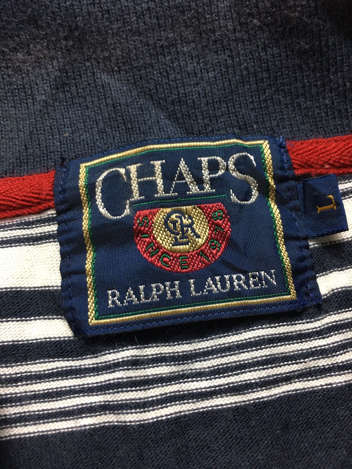 Chaps Ralph Lauren × Ralph Lauren × Vintage Vintage Chaps Ralph Lauren Polo Stripe Tee Shirt Size US L / EU 52-54 / 3 - 6 Thumbnail