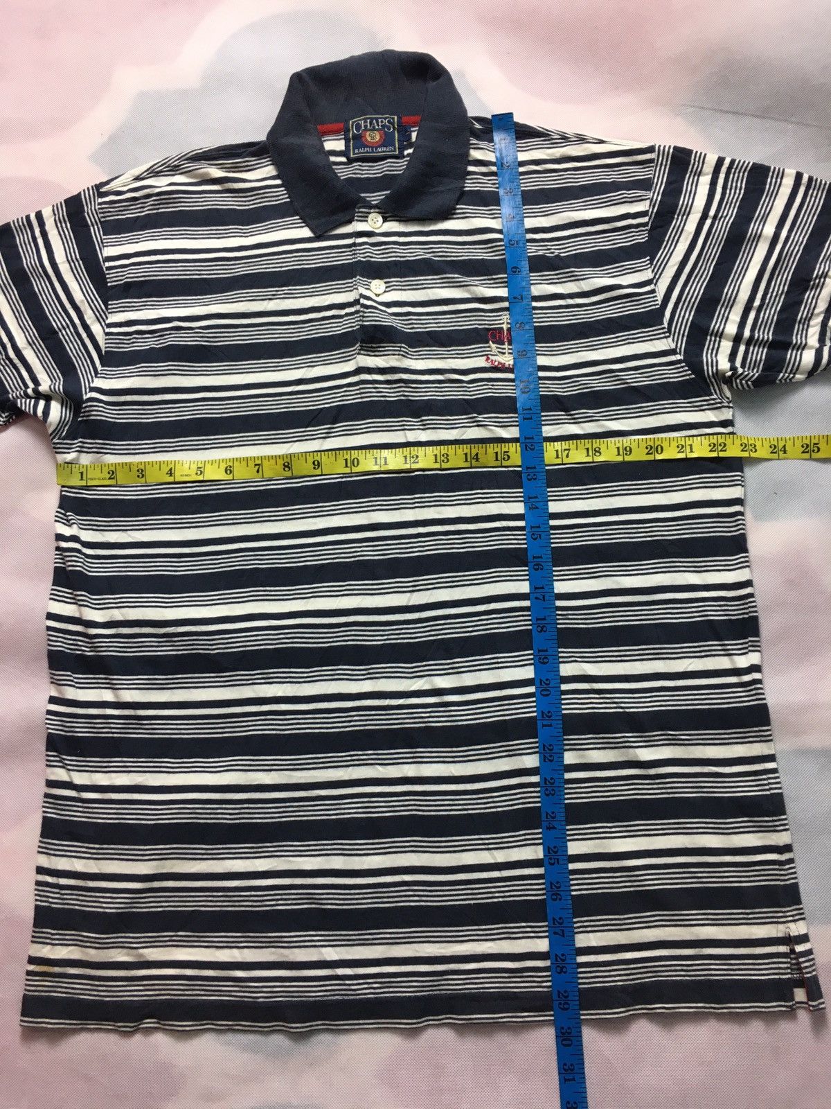 Chaps Ralph Lauren × Ralph Lauren × Vintage Vintage Chaps Ralph Lauren Polo Stripe Tee Shirt Size US L / EU 52-54 / 3 - 10 Thumbnail