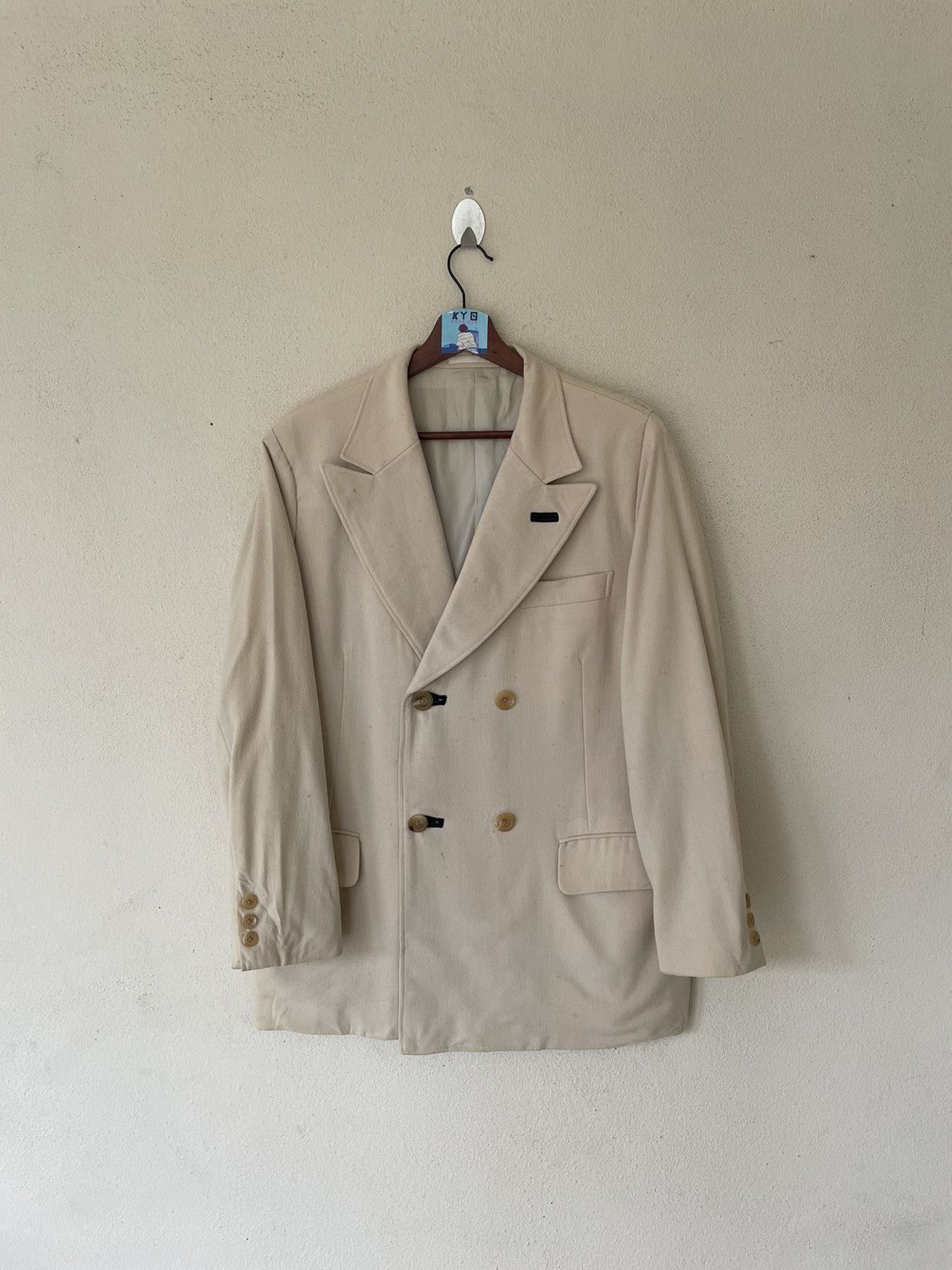 Yohji Yamamoto YS FOR MEN WOOL JACKET COAT Size US S / EU 44-46 / 1 - 2 Thumbnail