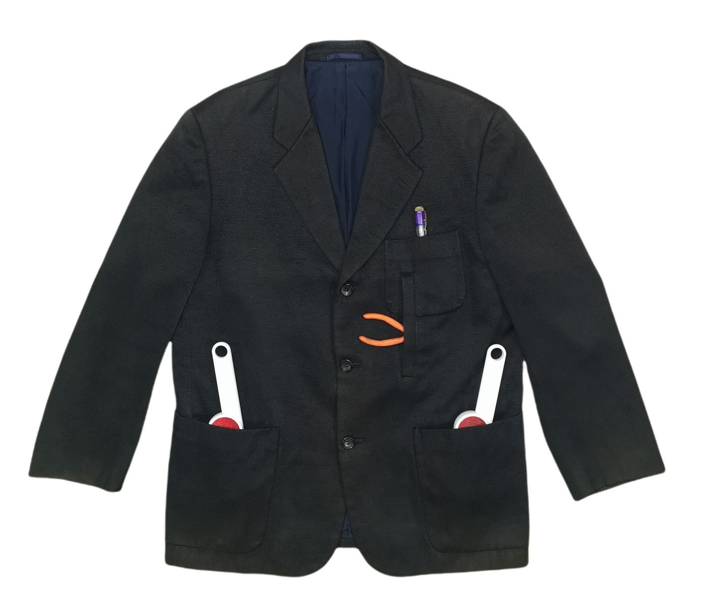 Comme des Garcons Comme Des Garcons Homme Multipocket Blazer Jacket Size US M / EU 48-50 / 2 - 2 Thumbnail