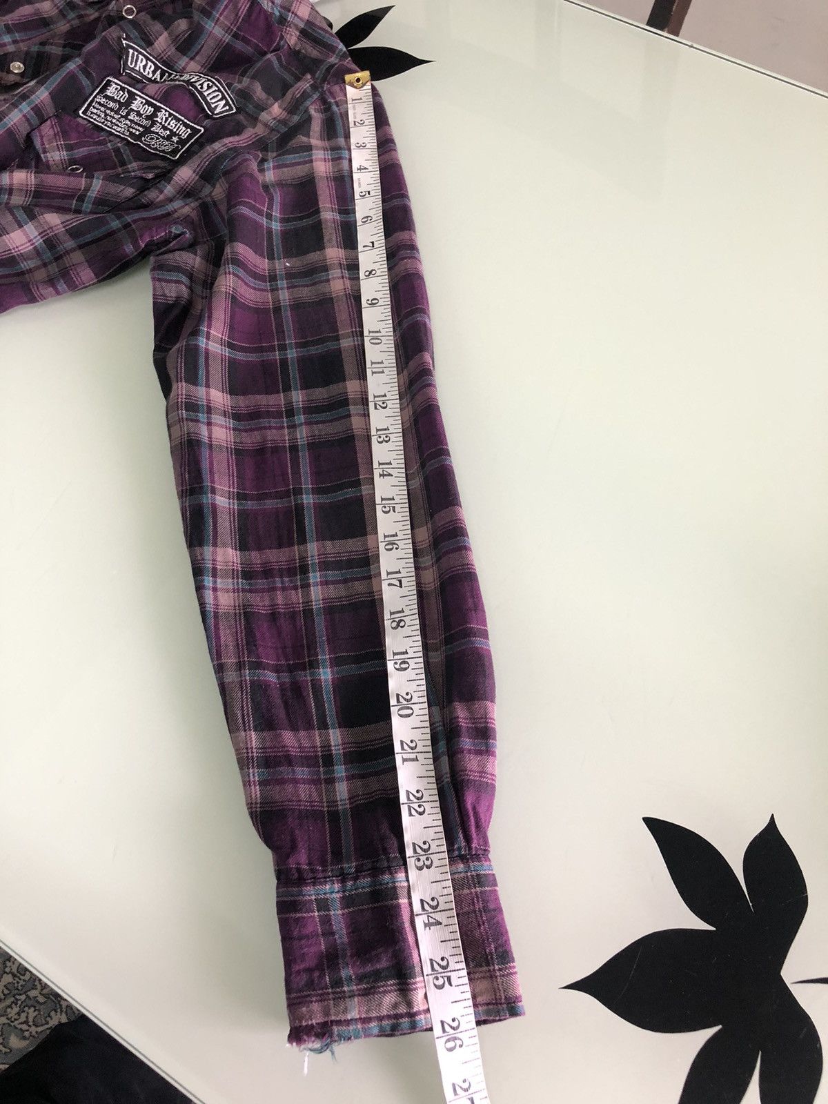 Flannel Nice❗️Bad Boy Rising Flannel Hoodie Like Number Nine Size US M / EU 48-50 / 2 - 20 Thumbnail